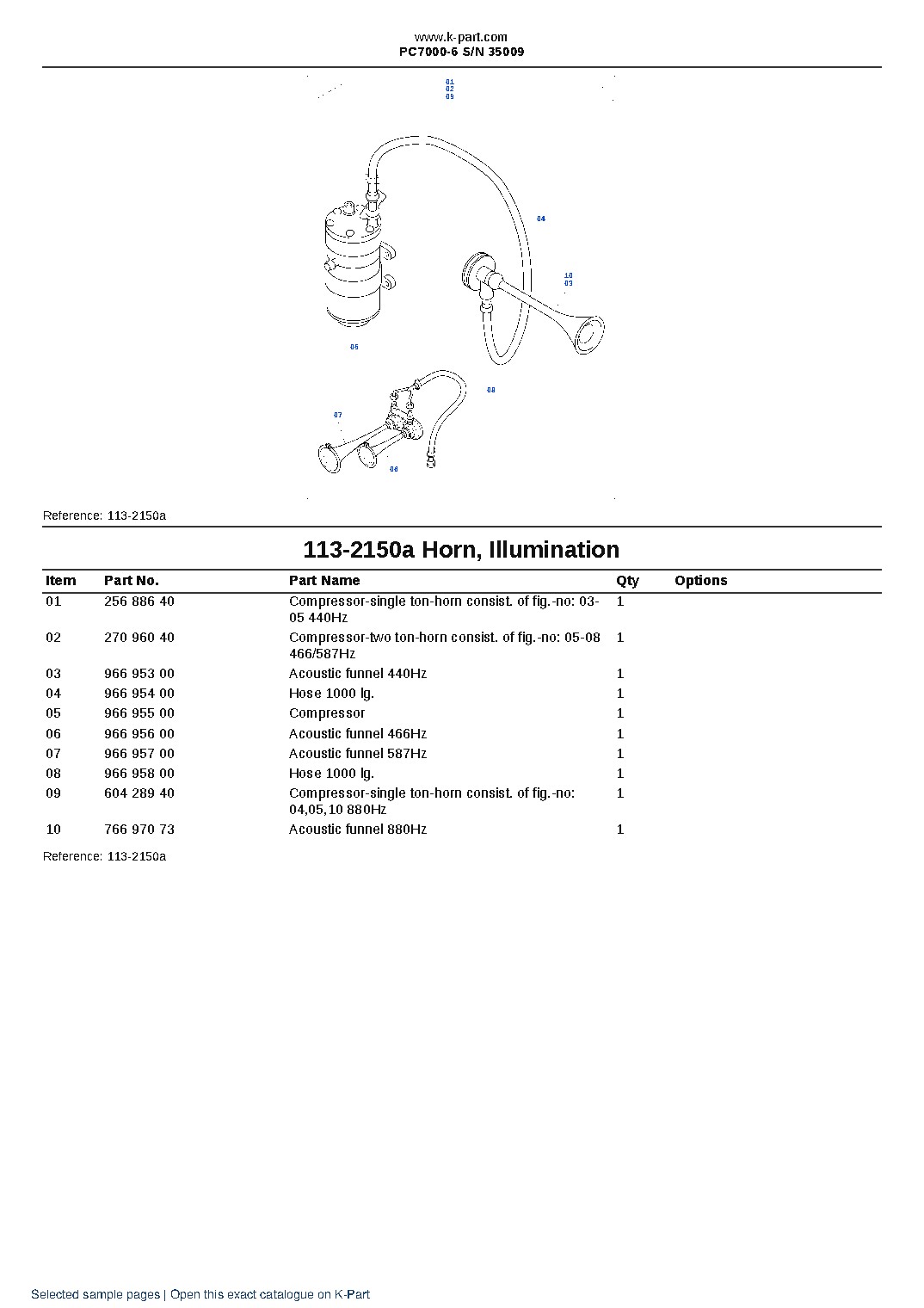 PC7000-6 S/N 35009 – sample page 8 PC7000-6 S/N 35009 – sample page 8