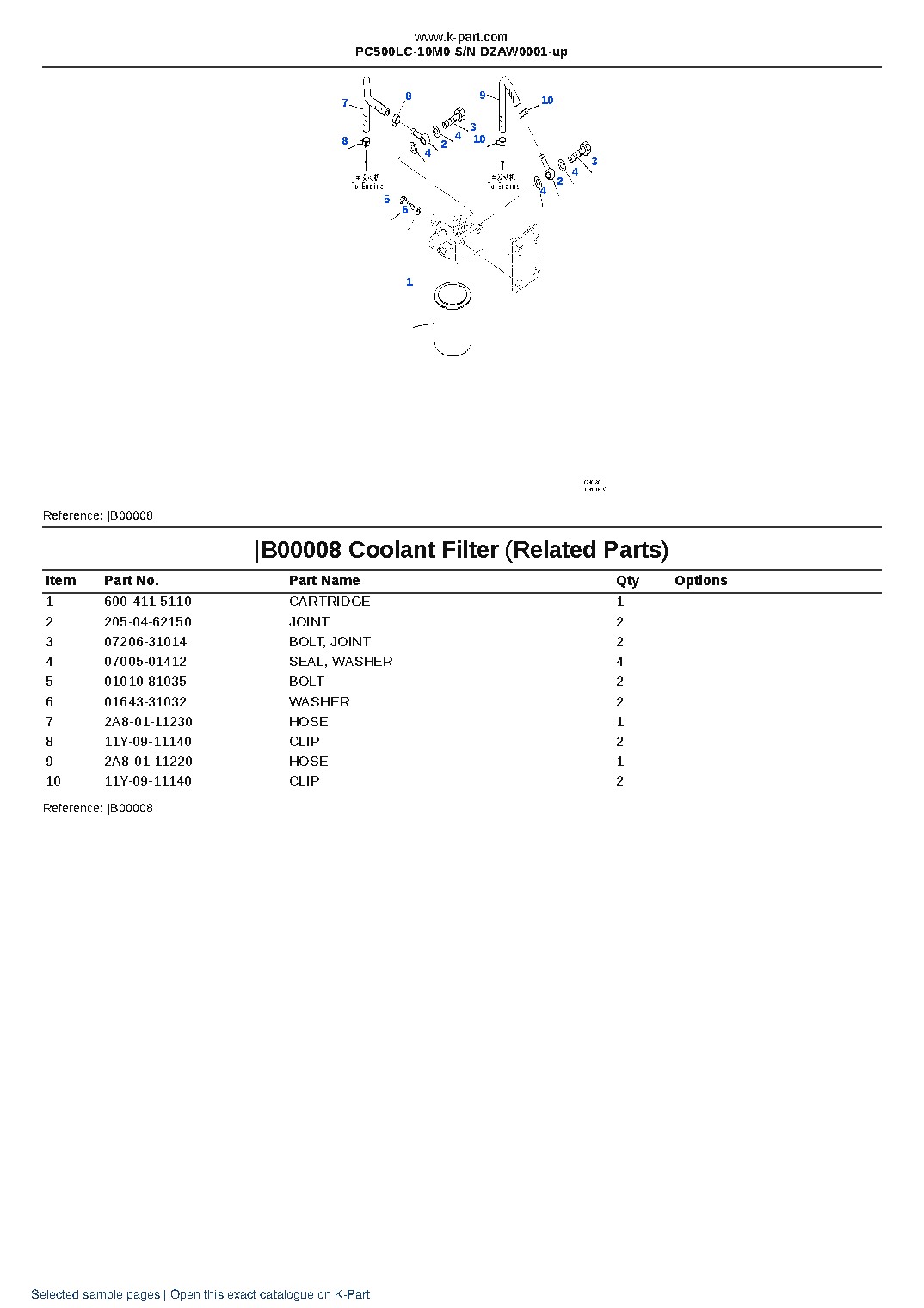 PC500LC-10M0 S/N DZAW0001-up – sample page 6 PC500LC-10M0 S/N DZAW0001-up – sample page 6