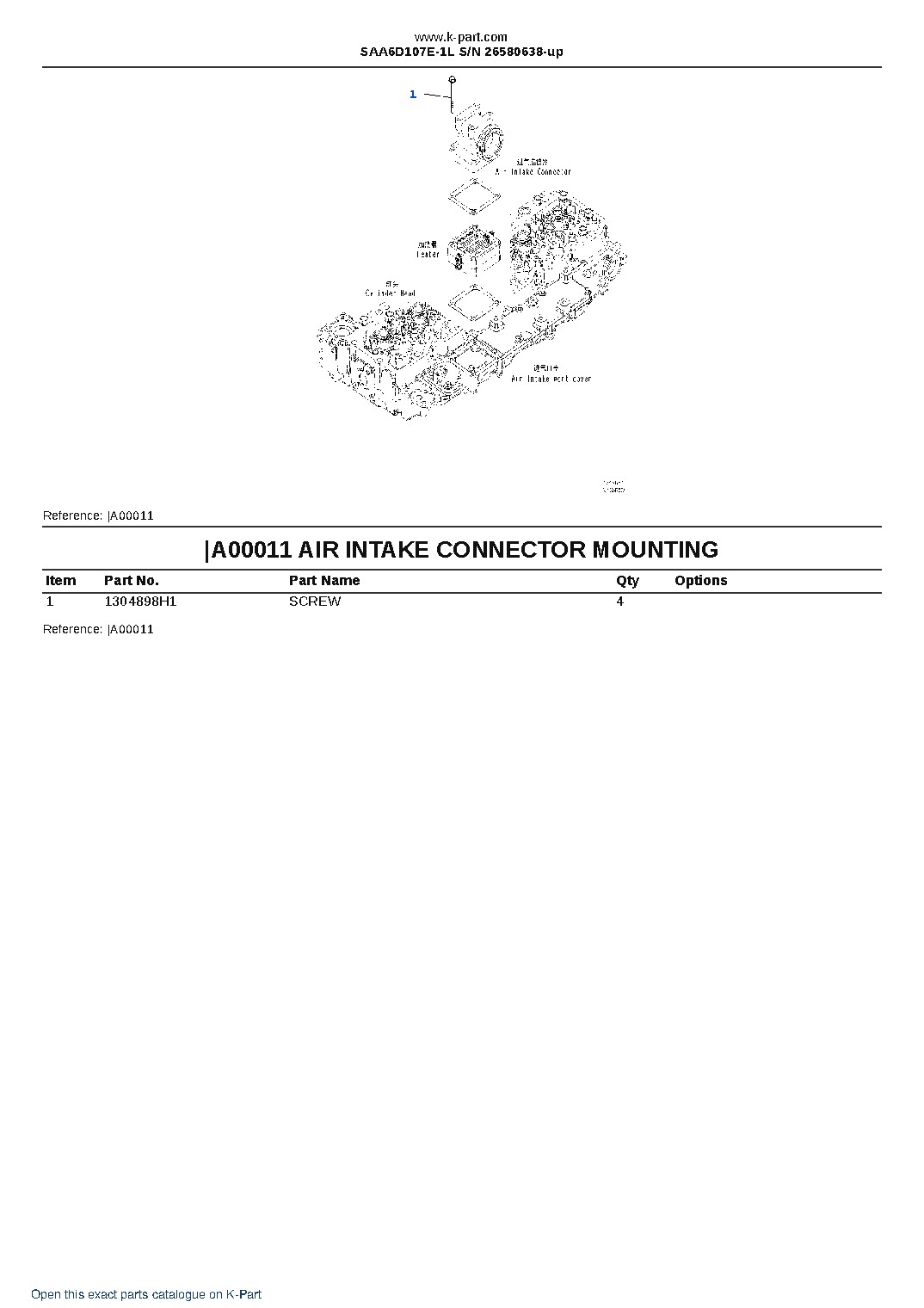 SAA6D107E-1L S/N 26580638-up – sample page 10 SAA6D107E-1L S/N 26580638-up – sample page 10
