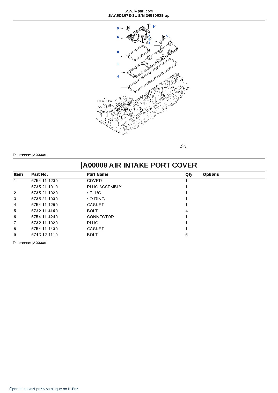 SAA6D107E-1L S/N 26580638-up – sample page 7 SAA6D107E-1L S/N 26580638-up – sample page 7