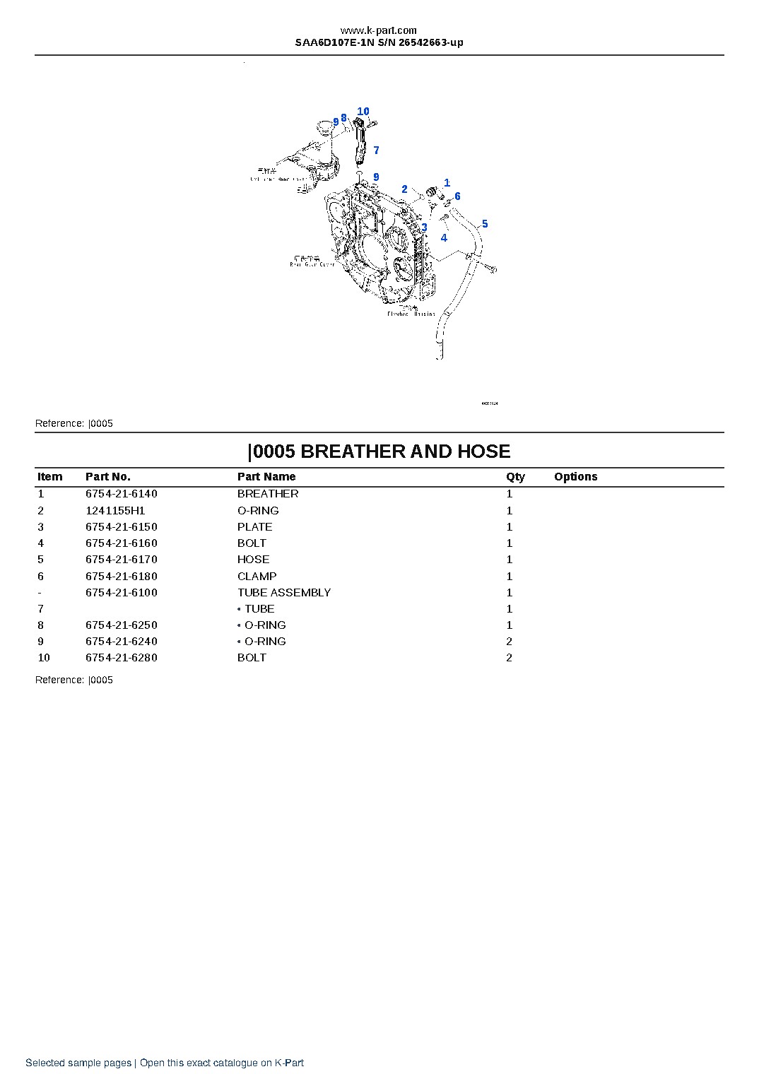 SAA6D107E-1N S/N 26542663-up – sample page 3 SAA6D107E-1N S/N 26542663-up – sample page 3