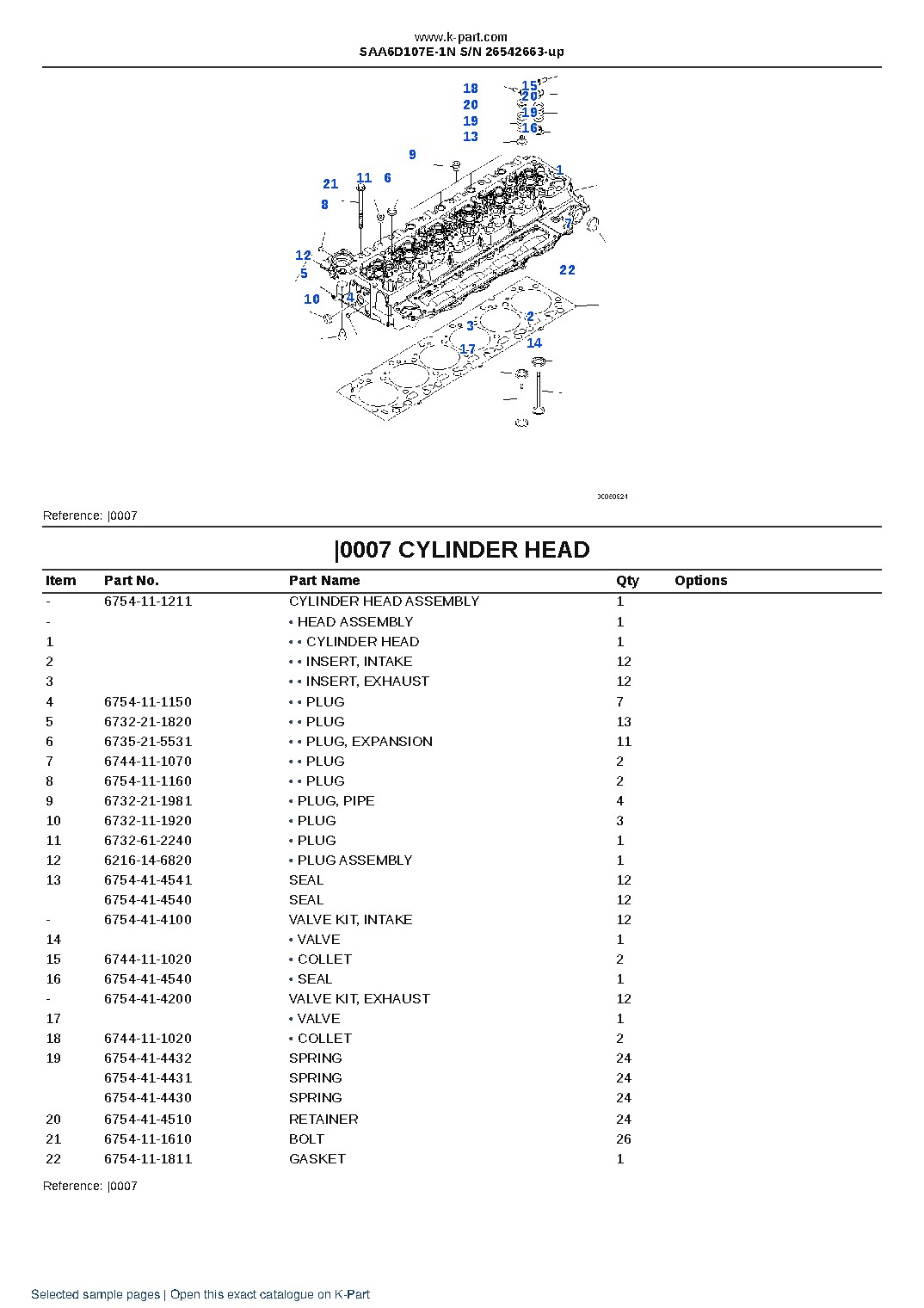 SAA6D107E-1N S/N 26542663-up – sample page 5 SAA6D107E-1N S/N 26542663-up – sample page 5