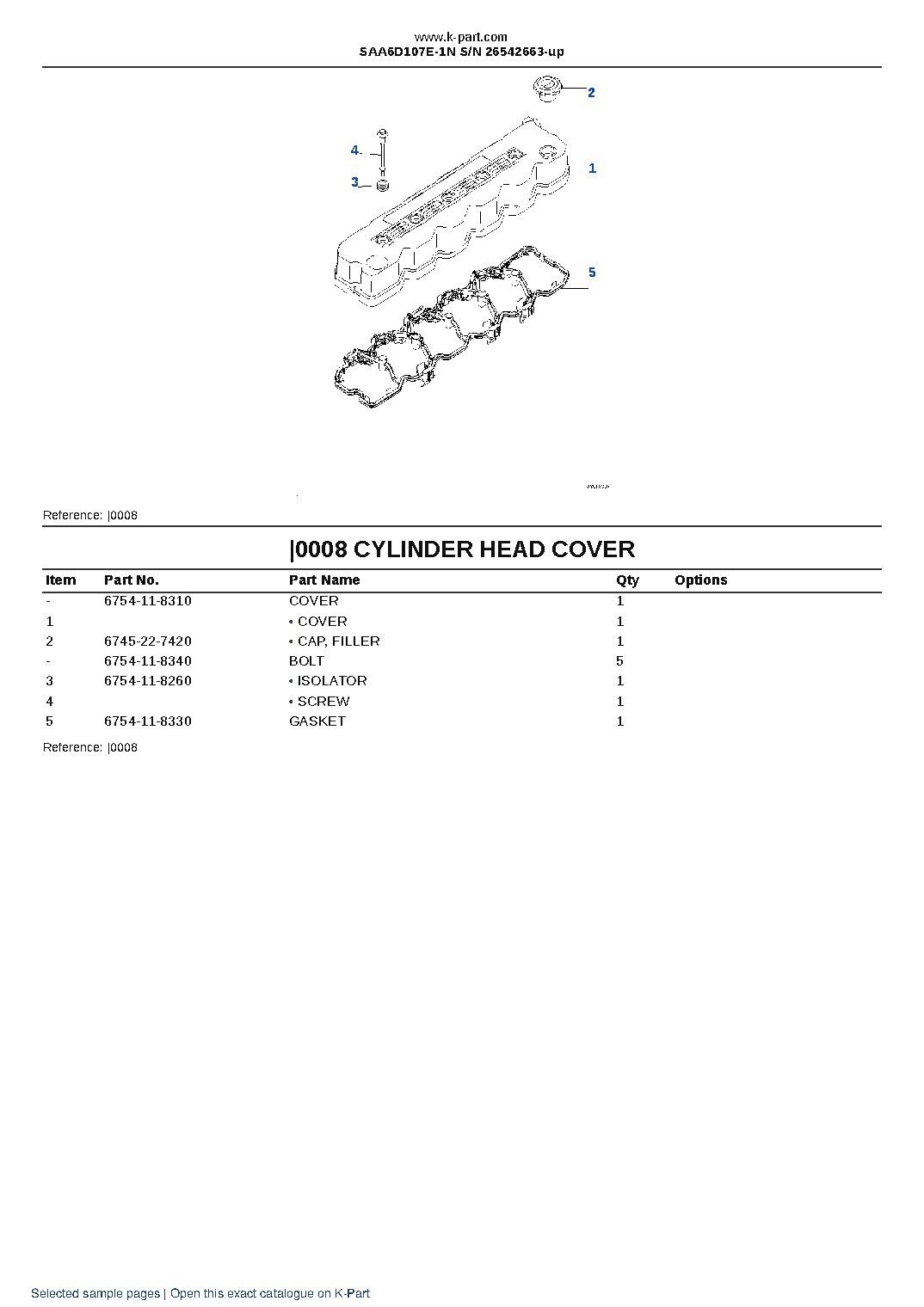 SAA6D107E-1N S/N 26542663-up – sample page 6 SAA6D107E-1N S/N 26542663-up – sample page 6