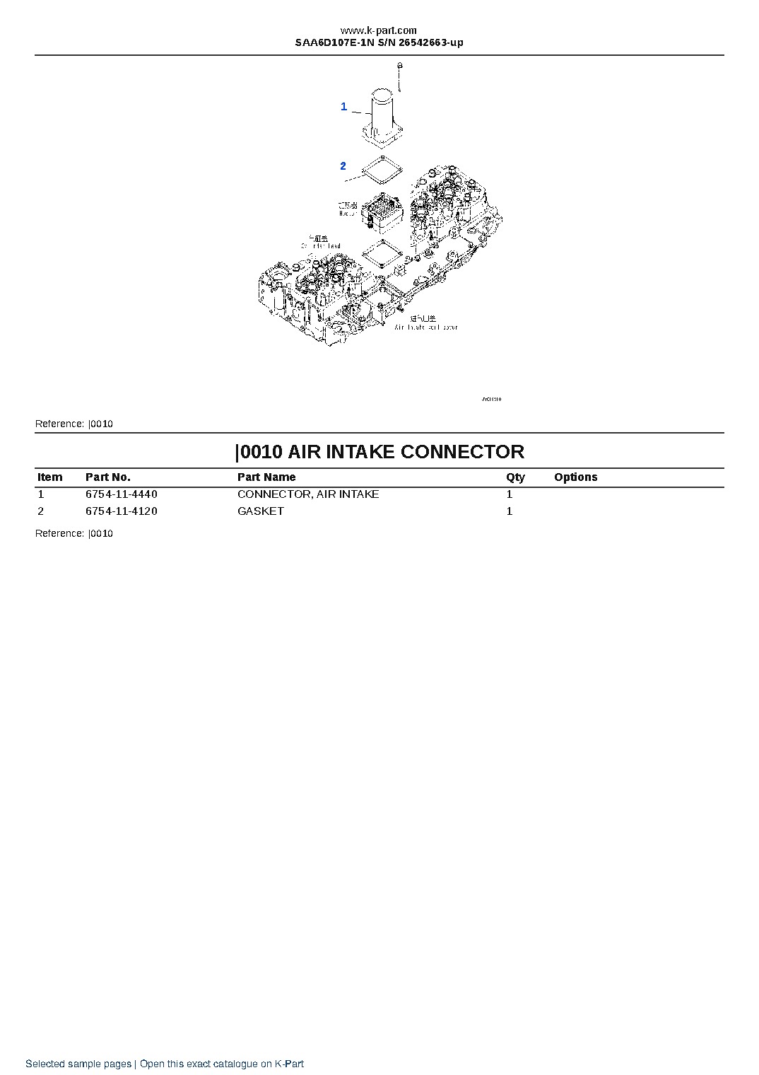 SAA6D107E-1N S/N 26542663-up – sample page 8 SAA6D107E-1N S/N 26542663-up – sample page 8
