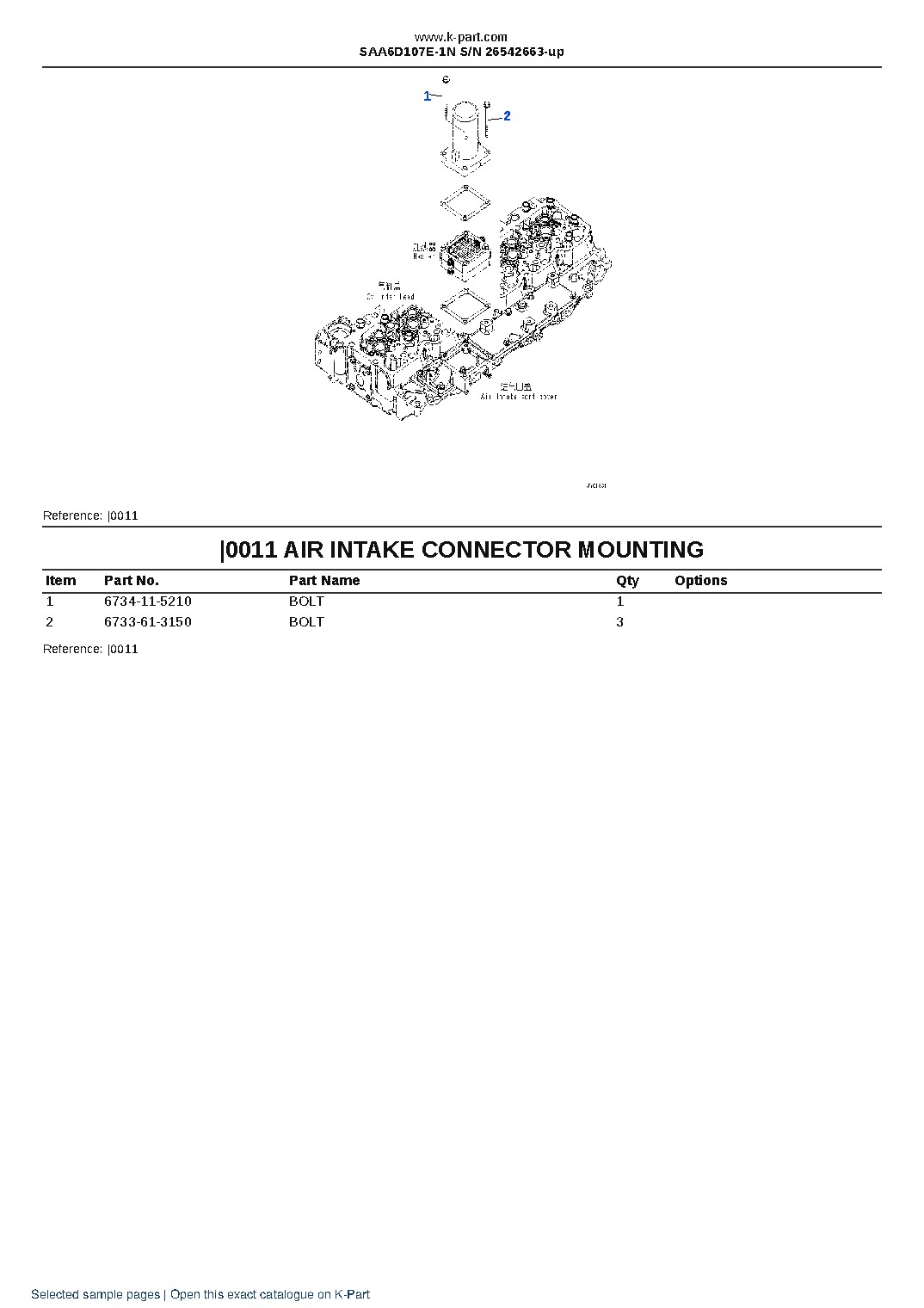 SAA6D107E-1N S/N 26542663-up – sample page 9 SAA6D107E-1N S/N 26542663-up – sample page 9