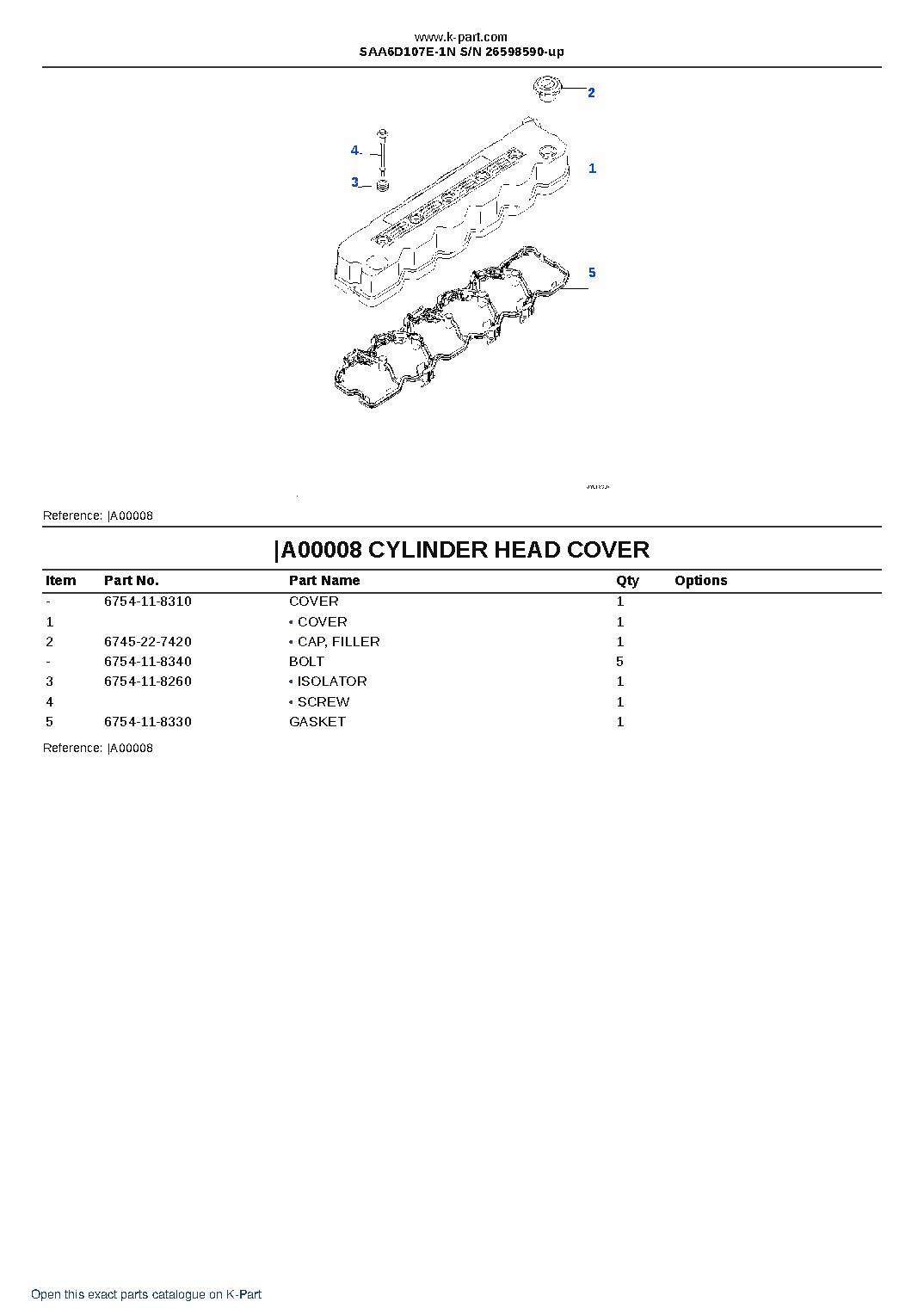 SAA6D107E-1N S/N 26598590-up – sample page 6 SAA6D107E-1N S/N 26598590-up – sample page 6