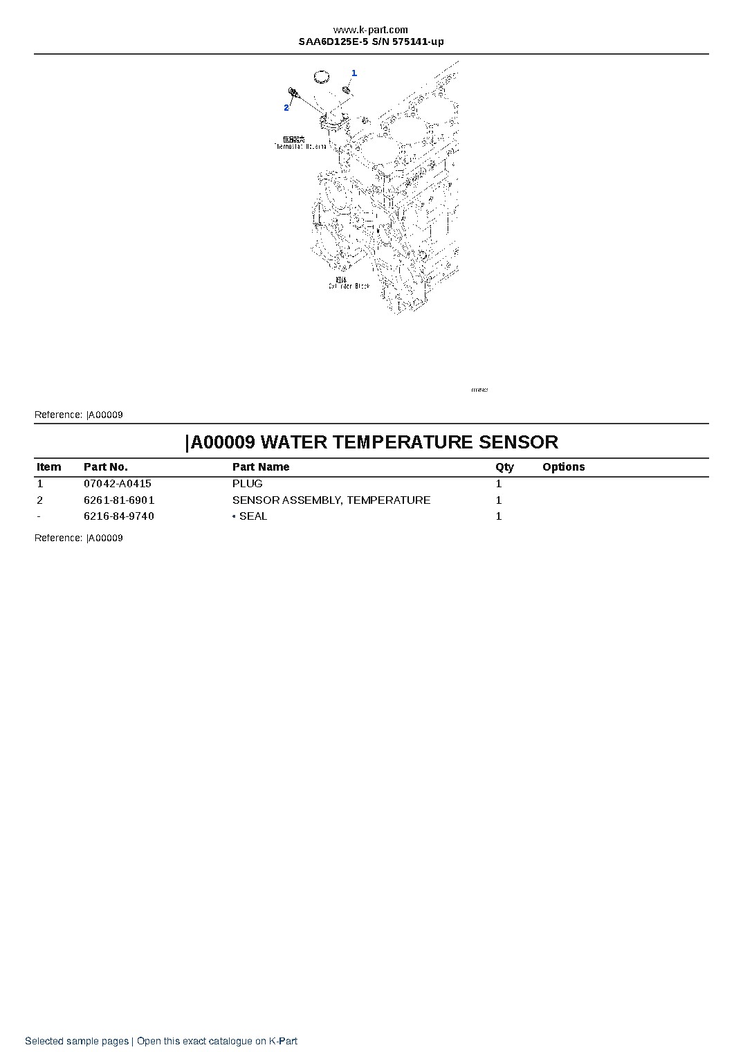 SAA6D125E-5 S/N 575141-up – sample page 8
