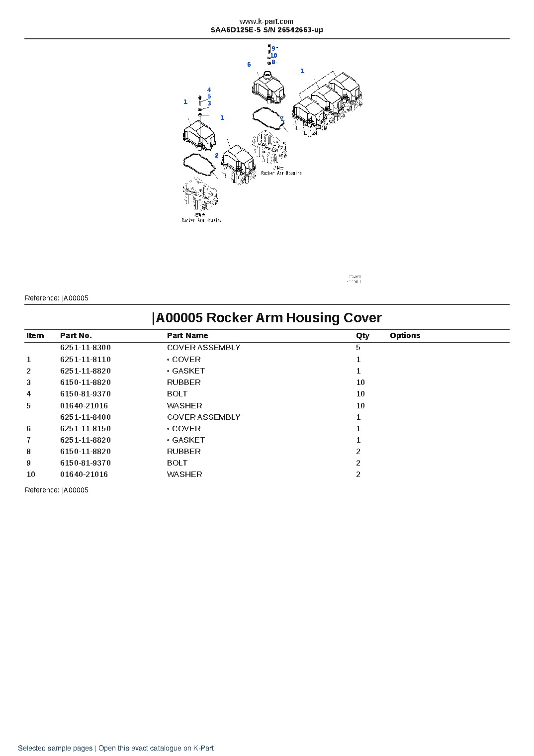 SAA6D125E-5 S/N 26542663-up – sample page 3