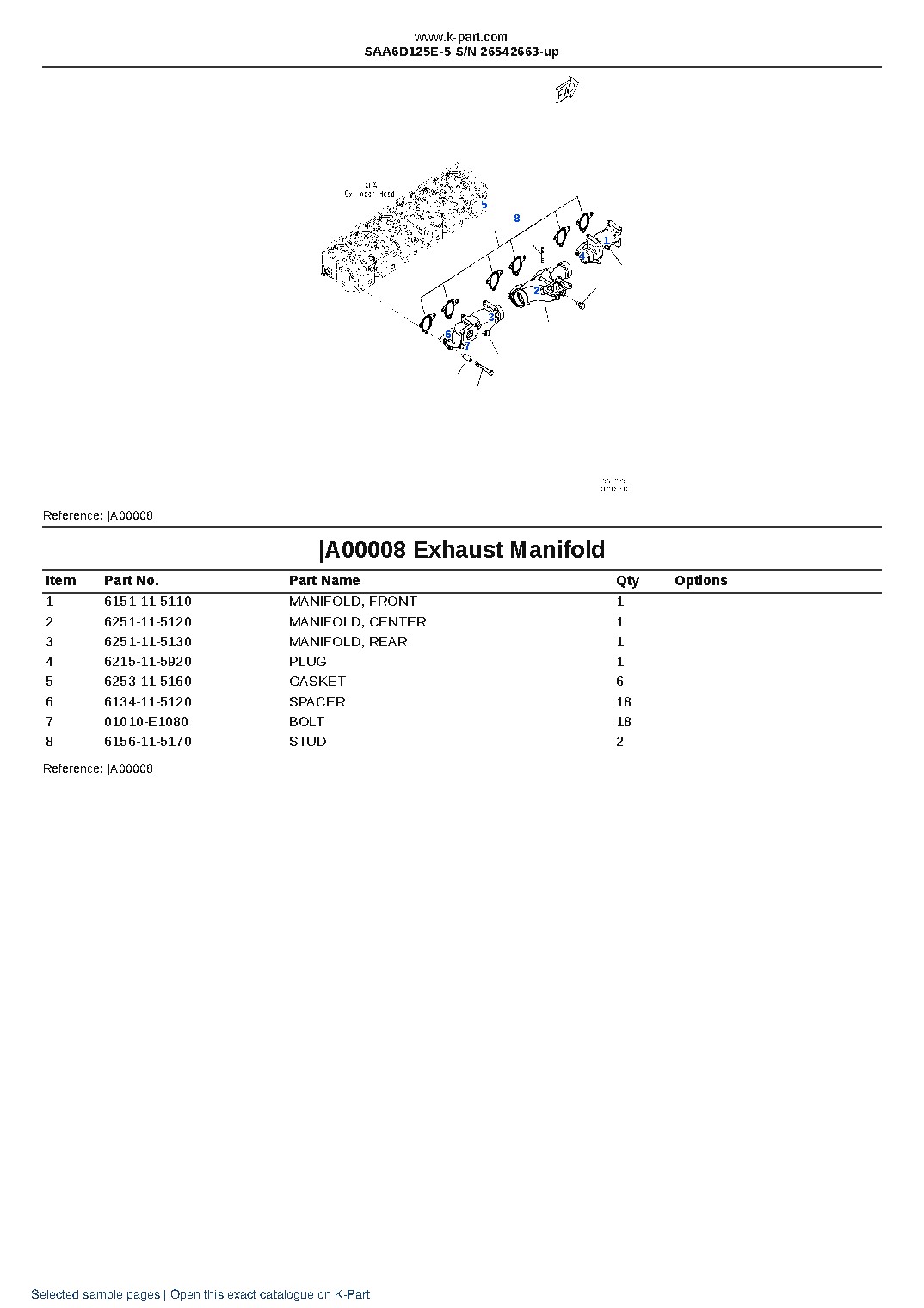 SAA6D125E-5 S/N 26542663-up – sample page 6