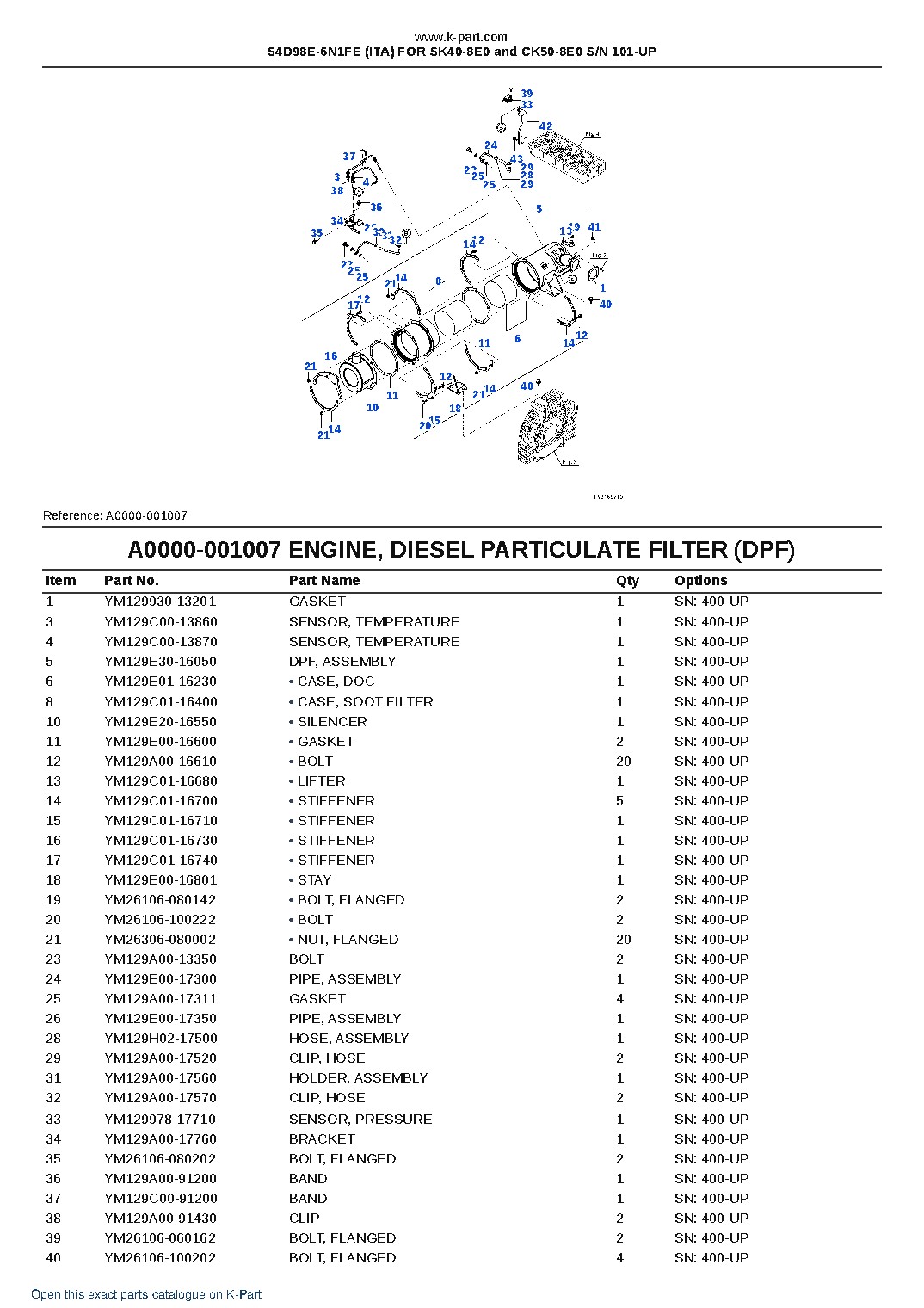 S4D98E-6N1FE (ITA) FOR SK40-8E0 and CK50-8E0 S/N 101-UP – sample page 10 S4D98E-6N1FE (ITA) FOR SK40-8E0 and CK50-8E0 S/N 101-UP – sample page 10