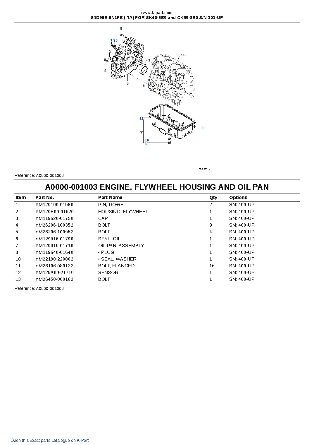 S4D98E-6N1FE (ITA) FOR SK40-8E0 and CK50-8E0 S/N 101-UP – sample page 3 S4D98E-6N1FE (ITA) FOR SK40-8E0 and CK50-8E0 S/N 101-UP – sample page 3