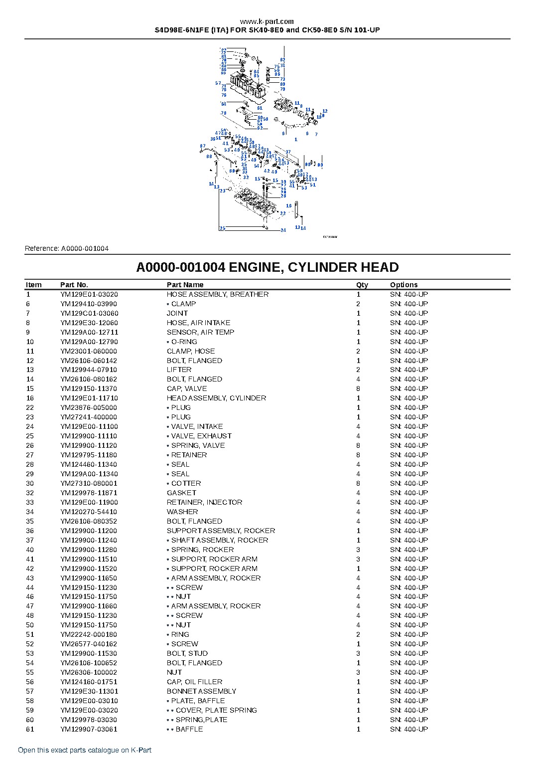S4D98E-6N1FE (ITA) FOR SK40-8E0 and CK50-8E0 S/N 101-UP – sample page 4 S4D98E-6N1FE (ITA) FOR SK40-8E0 and CK50-8E0 S/N 101-UP – sample page 4