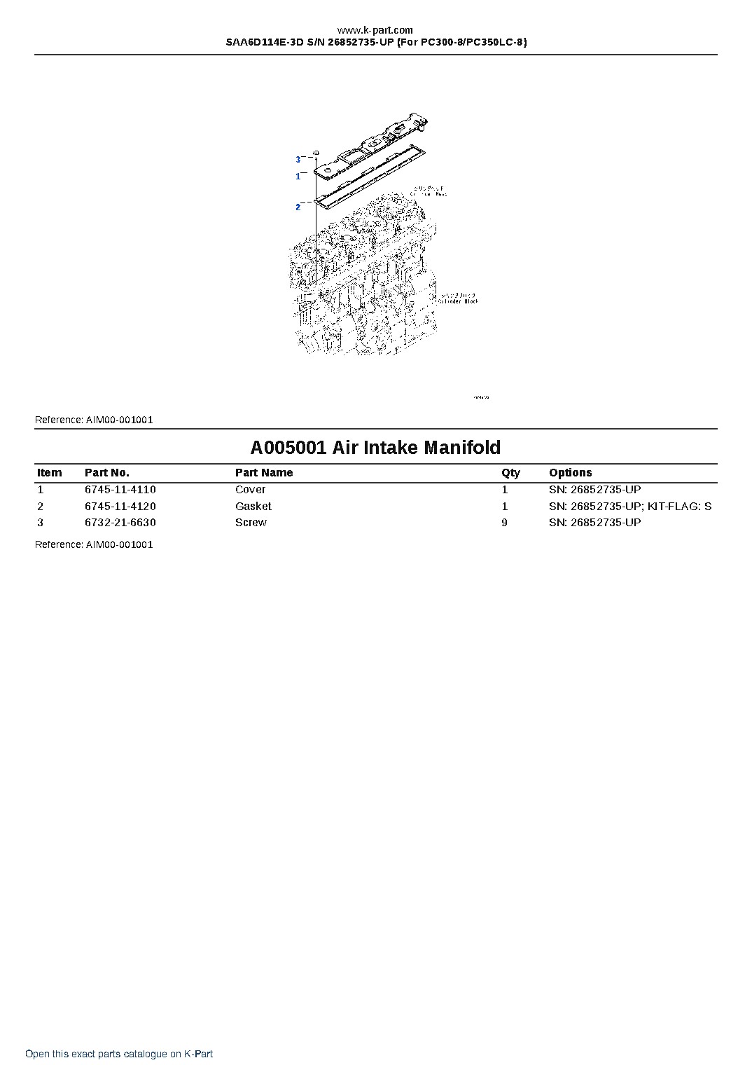 SAA6D114E-3D S/N 26852735-UP (For PC300-8/PC350LC-8) – sample page 6 SAA6D114E-3D S/N 26852735-UP (For PC300-8/PC350LC-8) – sample page 6