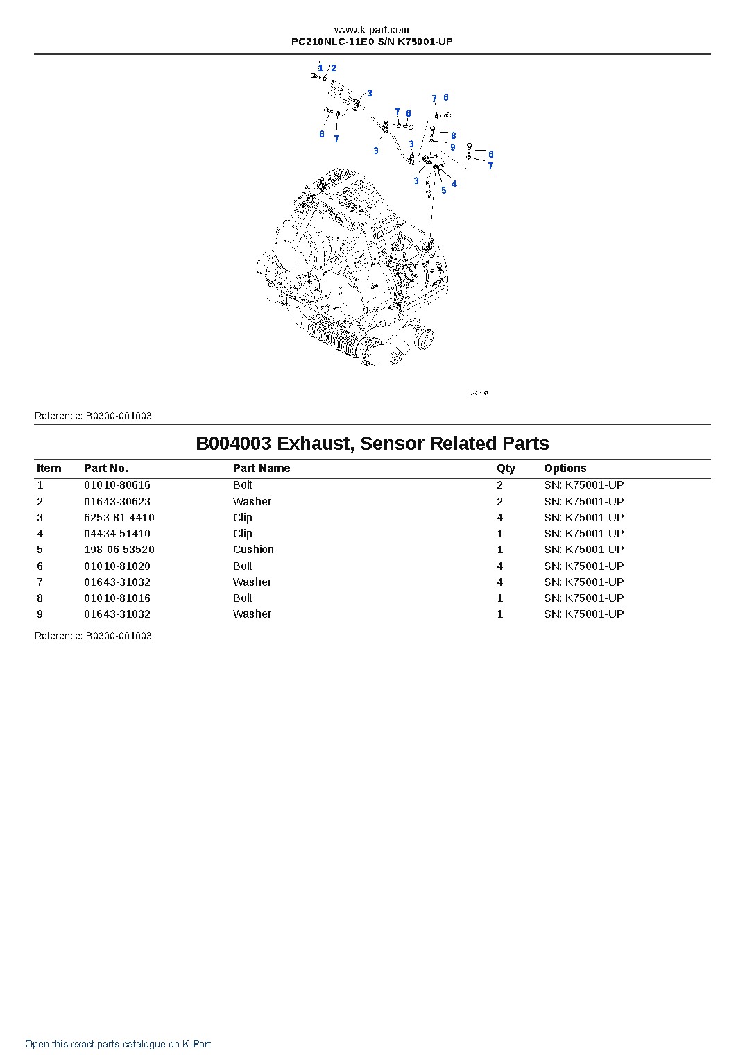PC210NLC-11E0 S/N K75001-UP – sample page 10 PC210NLC-11E0 S/N K75001-UP – sample page 10