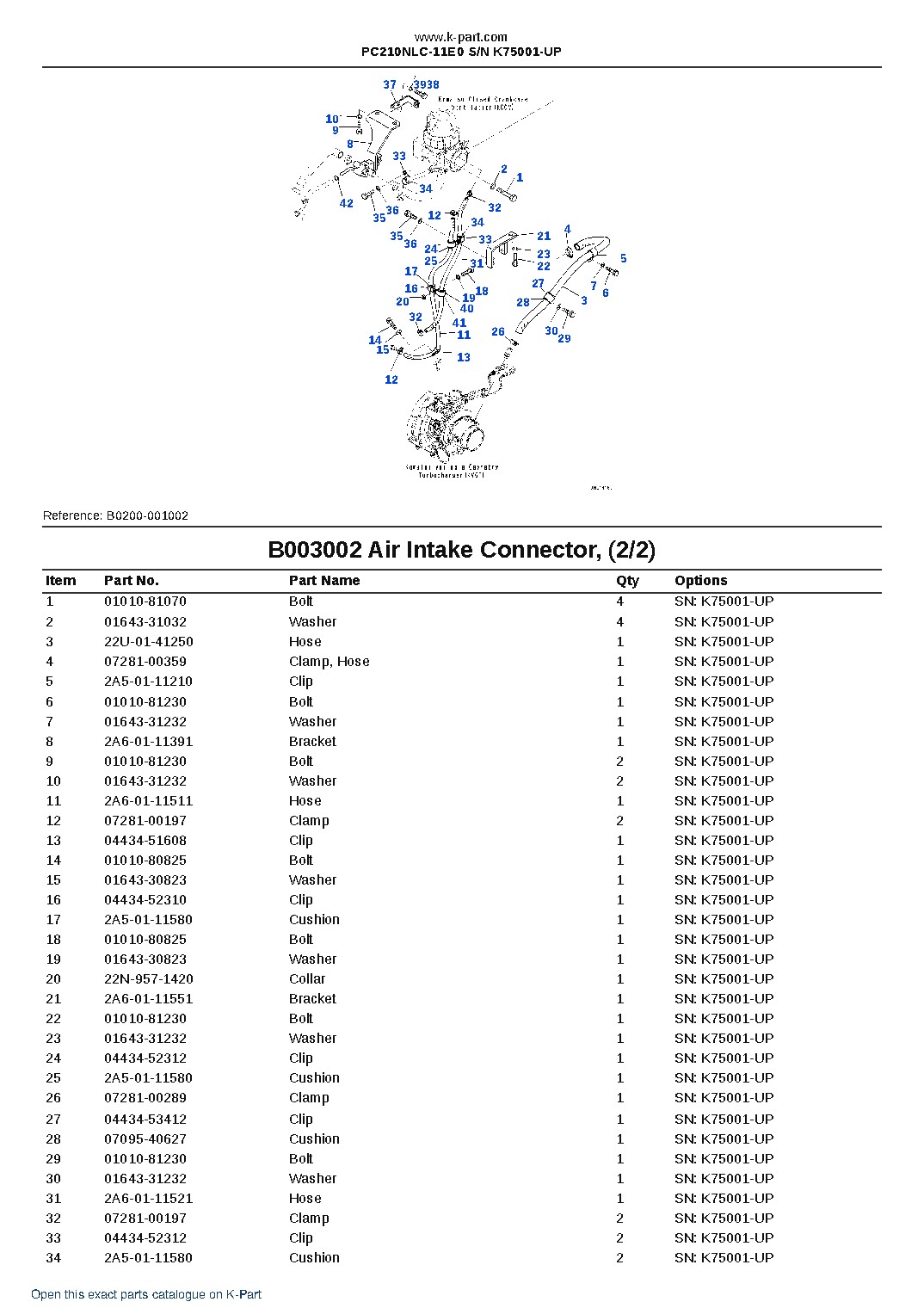 PC210NLC-11E0 S/N K75001-UP – sample page 6 PC210NLC-11E0 S/N K75001-UP – sample page 6