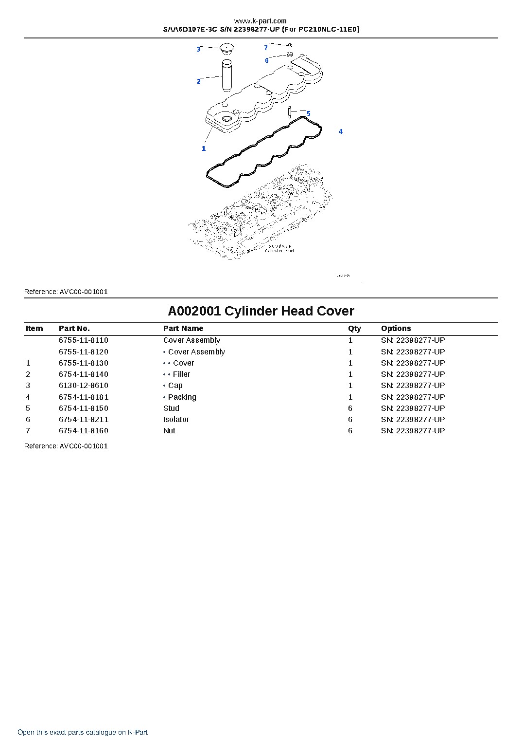 SAA6D107E-3C S/N 22398277-UP (For PC210NLC-11E0) – sample page 2