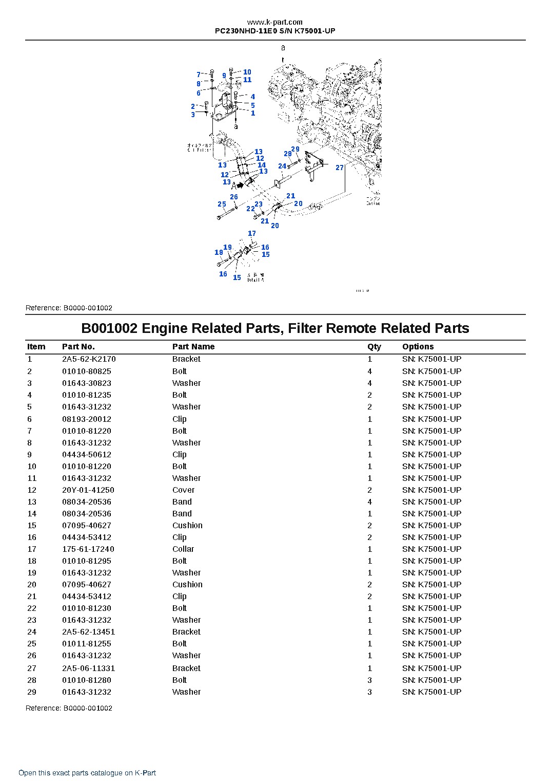 PC230NHD-11E0 S/N K75001-UP – sample page 2 PC230NHD-11E0 S/N K75001-UP – sample page 2