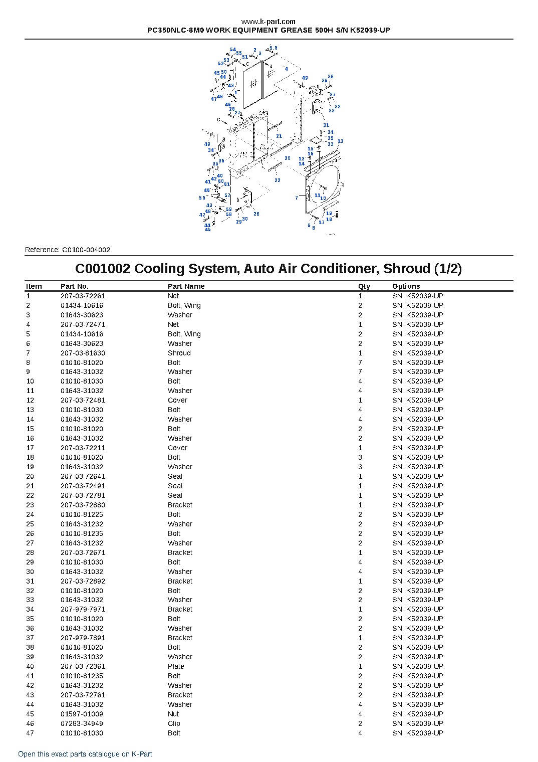 PC350NLC-8M0 WORK EQUIPMENT GREASE 500H S/N K52039-UP – sample page 7 PC350NLC-8M0 WORK EQUIPMENT GREASE 500H S/N K52039-UP – sample page 7