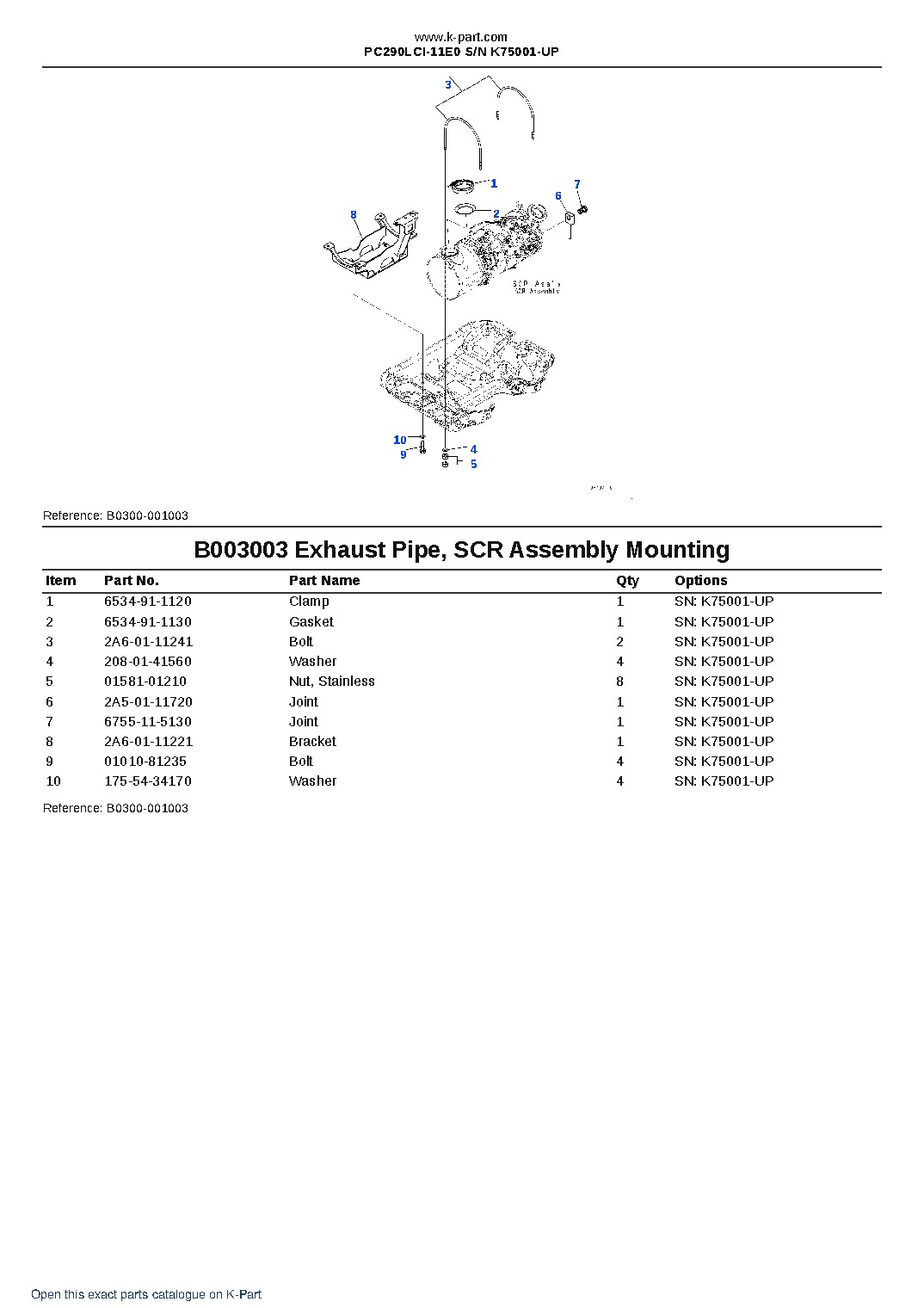 PC290LCI-11E0 S/N K75001-UP – sample page 10 PC290LCI-11E0 S/N K75001-UP – sample page 10