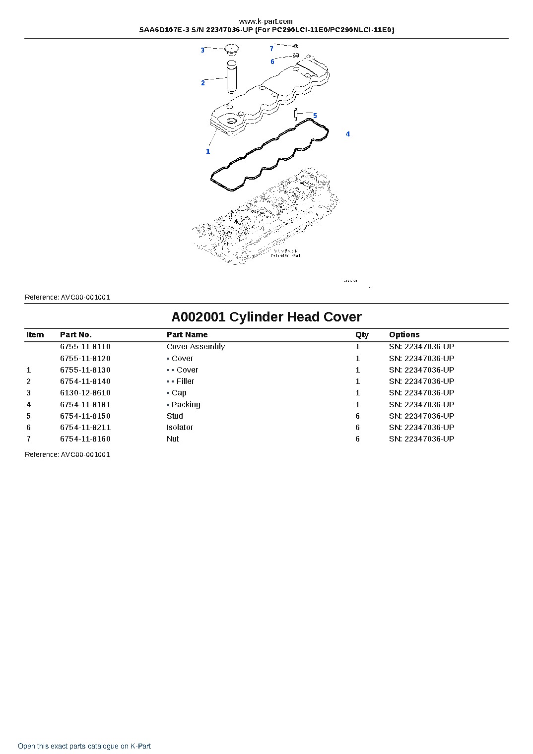 SAA6D107E-3 S/N 22347036-UP (For PC290LCI-11E0/PC290NLCI-11E0) – sample page 2