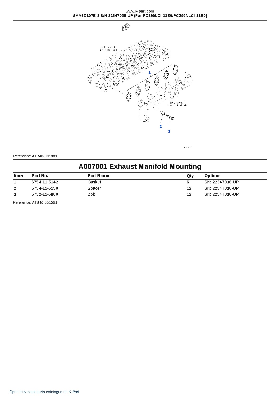 SAA6D107E-3 S/N 22347036-UP (For PC290LCI-11E0/PC290NLCI-11E0) – sample page 7