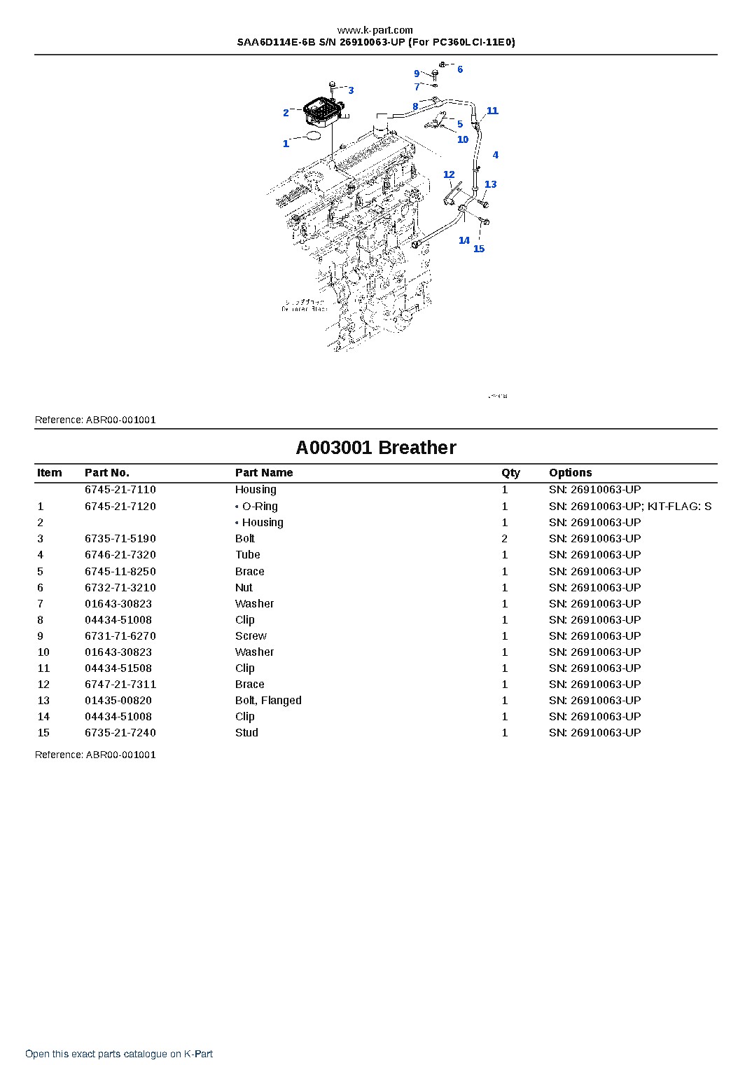 SAA6D114E-6B S/N 26910063-UP (For PC360LCI-11E0) – sample page 3 SAA6D114E-6B S/N 26910063-UP (For PC360LCI-11E0) – sample page 3