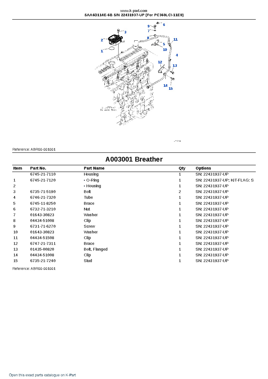 SAA6D114E-6B S/N 22431937-UP (For PC360LCI-11E0) – sample page 3 SAA6D114E-6B S/N 22431937-UP (For PC360LCI-11E0) – sample page 3