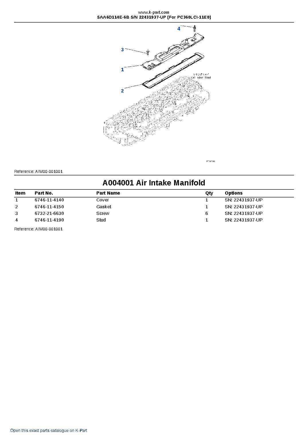 SAA6D114E-6B S/N 22431937-UP (For PC360LCI-11E0) – sample page 4 SAA6D114E-6B S/N 22431937-UP (For PC360LCI-11E0) – sample page 4