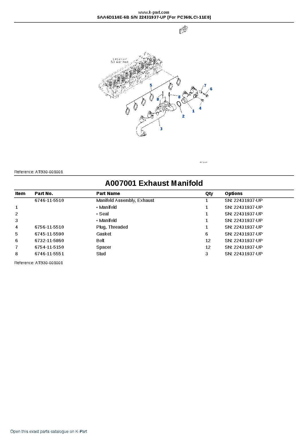 SAA6D114E-6B S/N 22431937-UP (For PC360LCI-11E0) – sample page 7 SAA6D114E-6B S/N 22431937-UP (For PC360LCI-11E0) – sample page 7