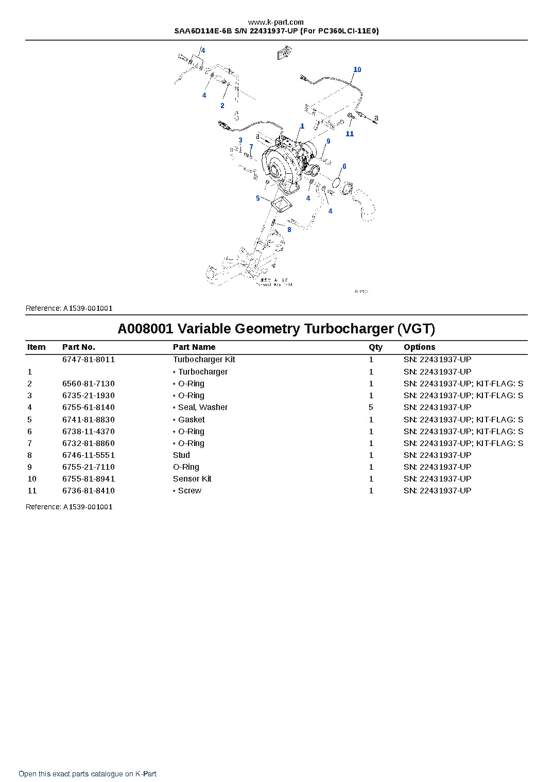SAA6D114E-6B S/N 22431937-UP (For PC360LCI-11E0) – sample page 8 SAA6D114E-6B S/N 22431937-UP (For PC360LCI-11E0) – sample page 8