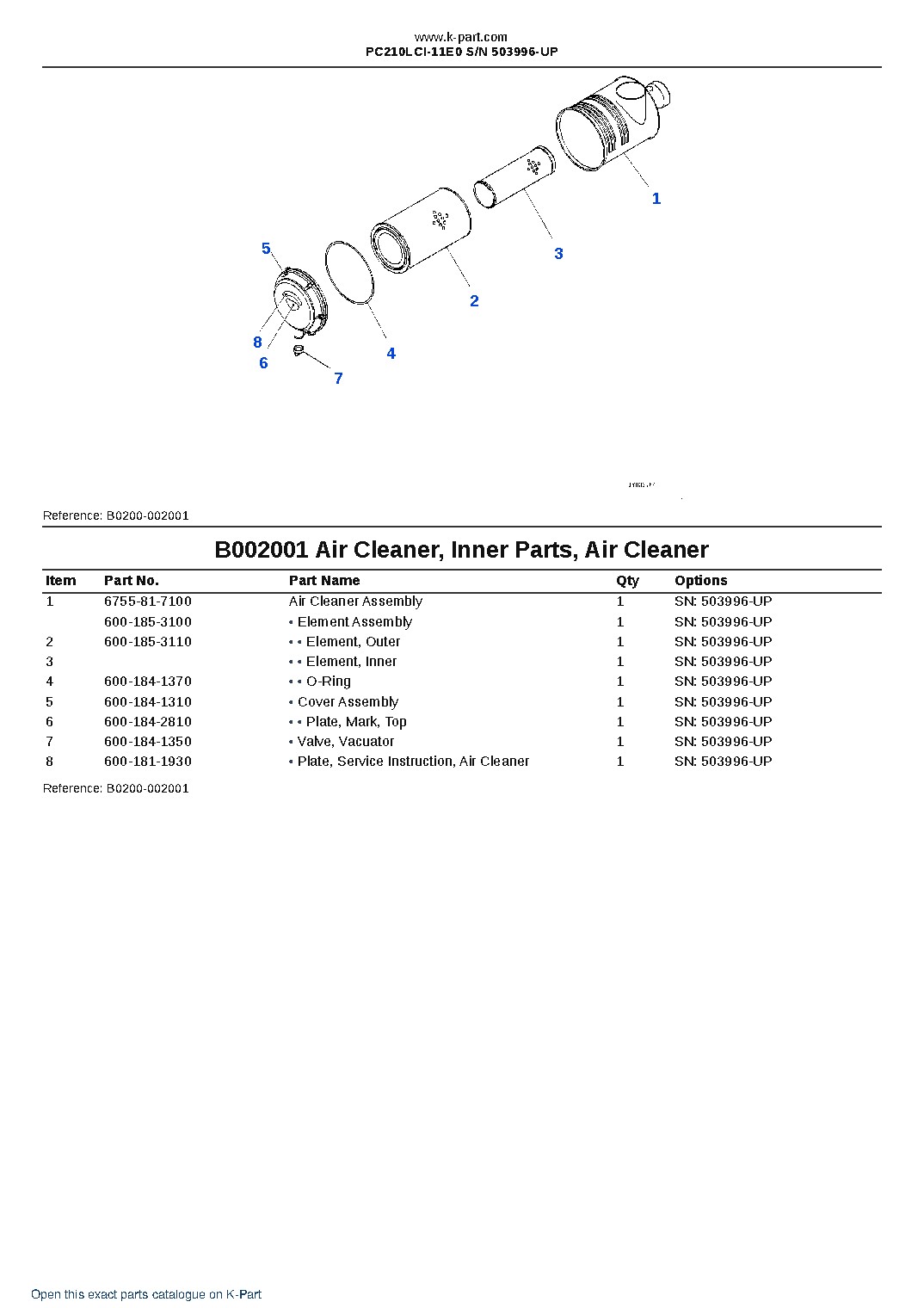 PC210LCI-11E0 S/N 503996-UP – sample page 2