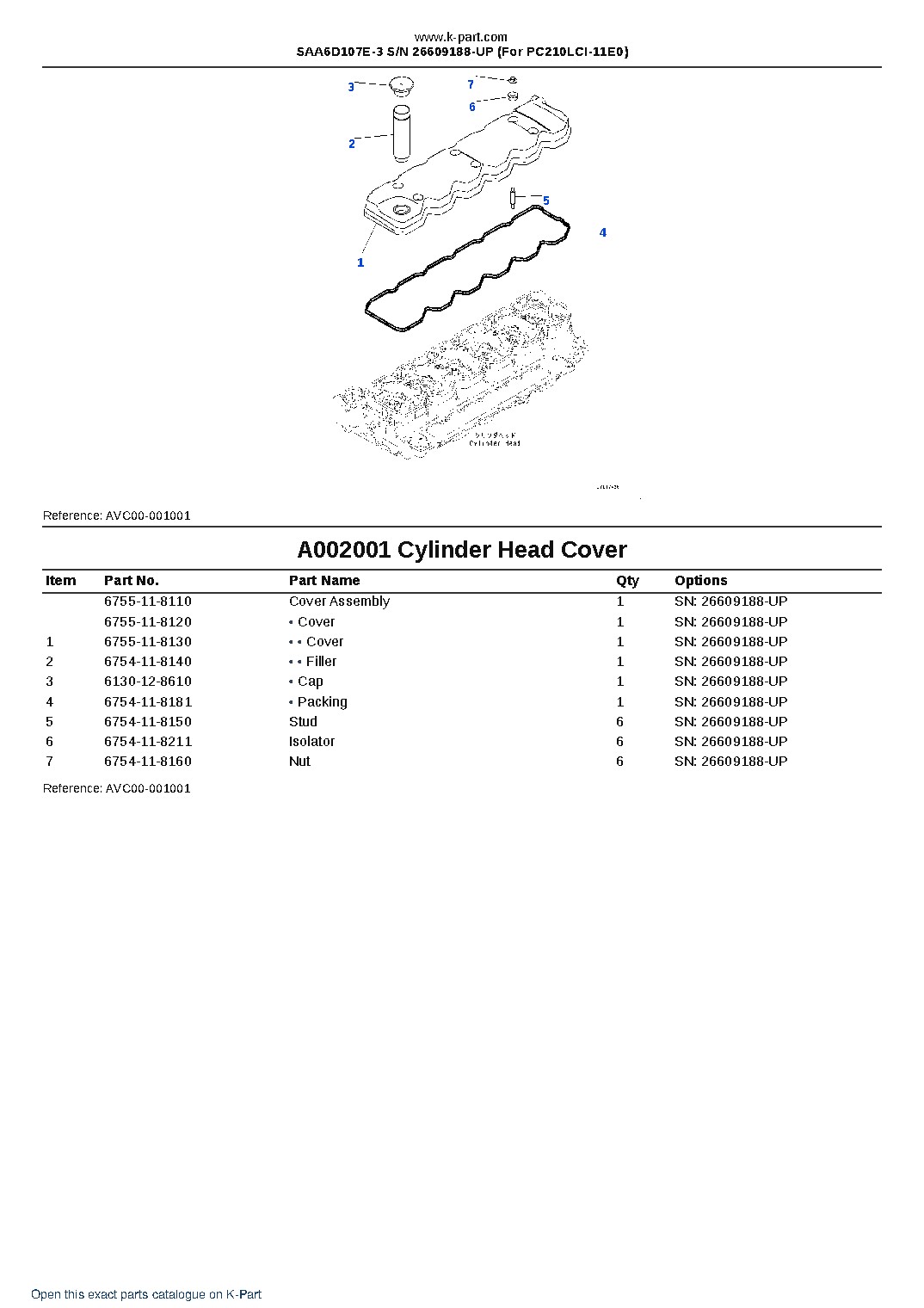 SAA6D107E-3 S/N 26609188-UP (For PC210LCI-11E0) – sample page 2 SAA6D107E-3 S/N 26609188-UP (For PC210LCI-11E0) – sample page 2