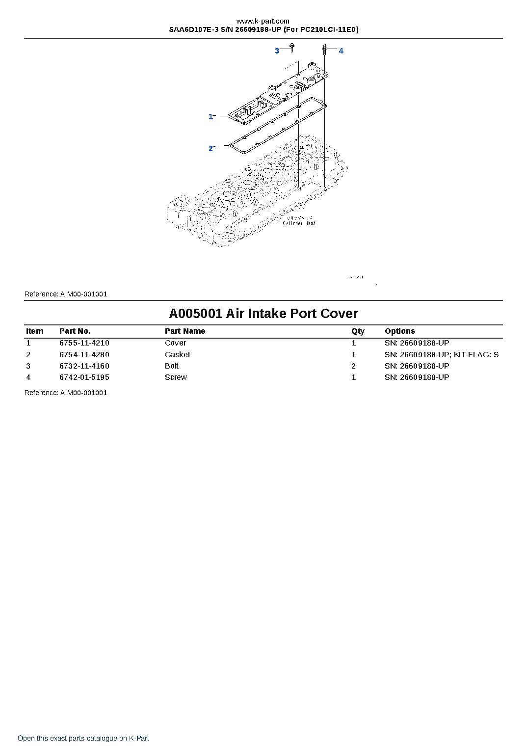 SAA6D107E-3 S/N 26609188-UP (For PC210LCI-11E0) – sample page 5 SAA6D107E-3 S/N 26609188-UP (For PC210LCI-11E0) – sample page 5