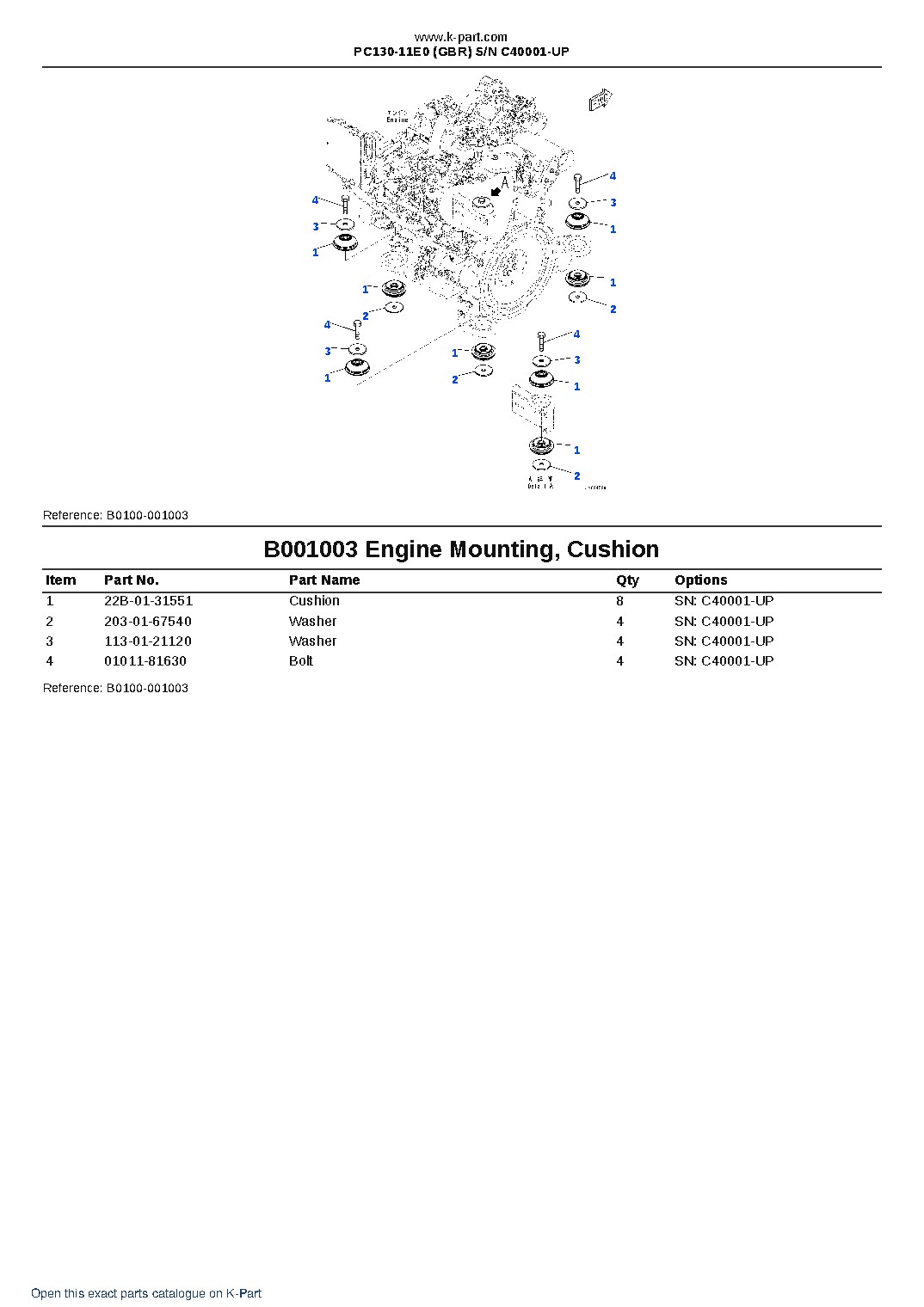PC130-11E0 (GBR) S/N C40001-UP – sample page 3 PC130-11E0 (GBR) S/N C40001-UP – sample page 3