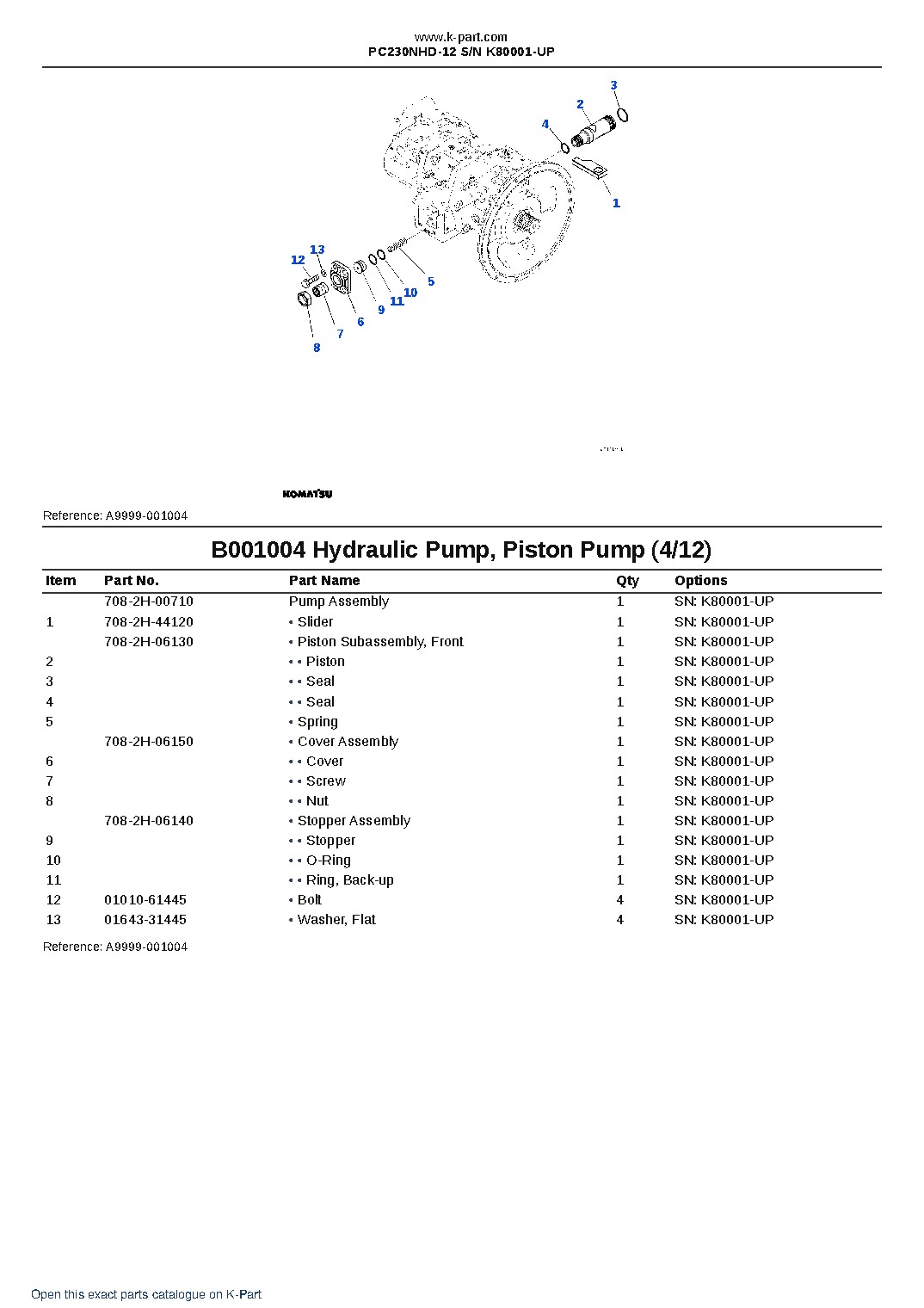PC230NHD-12 S/N K80001-UP – sample page 4 PC230NHD-12 S/N K80001-UP – sample page 4