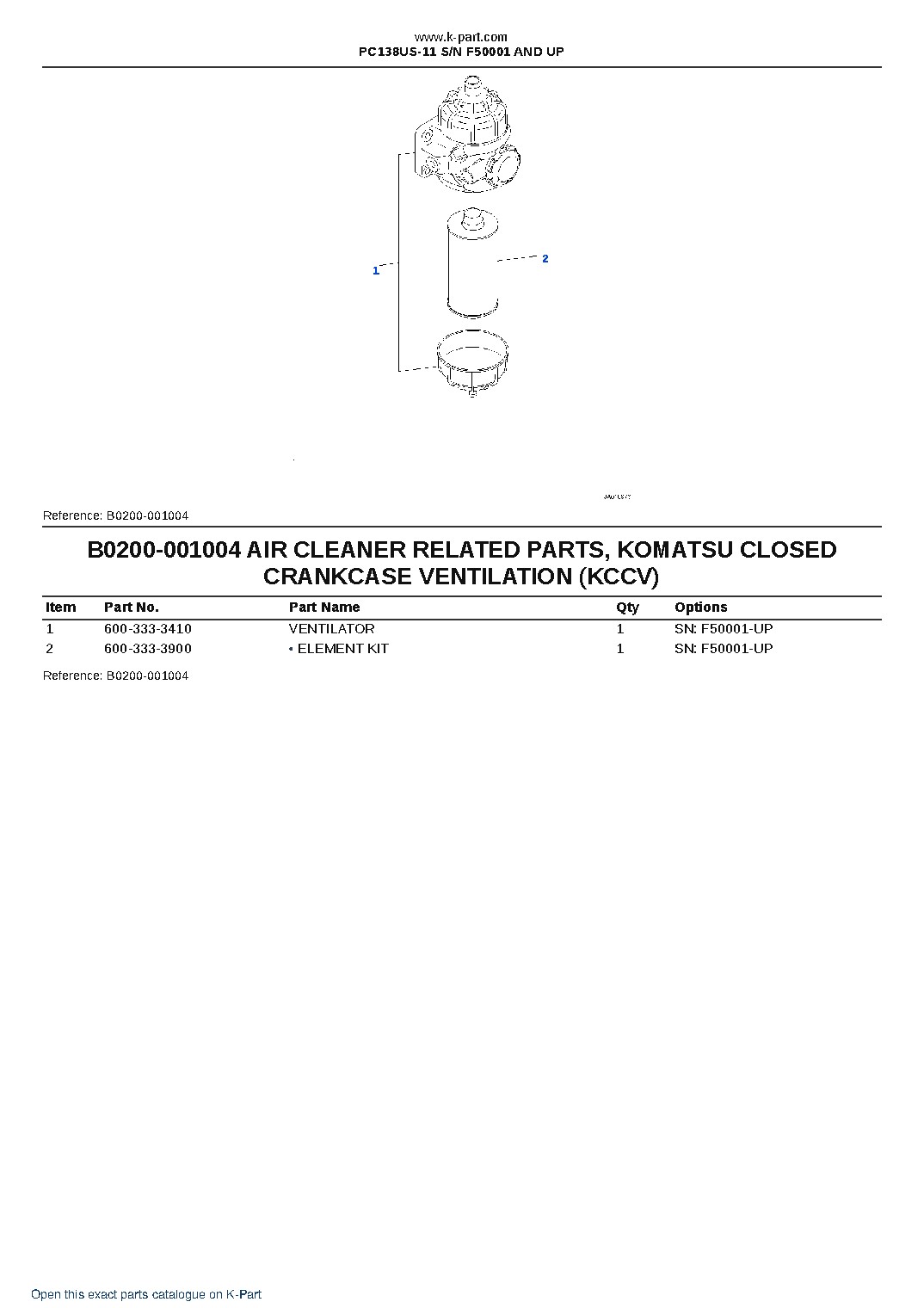 PC138US-11 S/N F50001 AND UP – sample page 10 PC138US-11 S/N F50001 AND UP – sample page 10