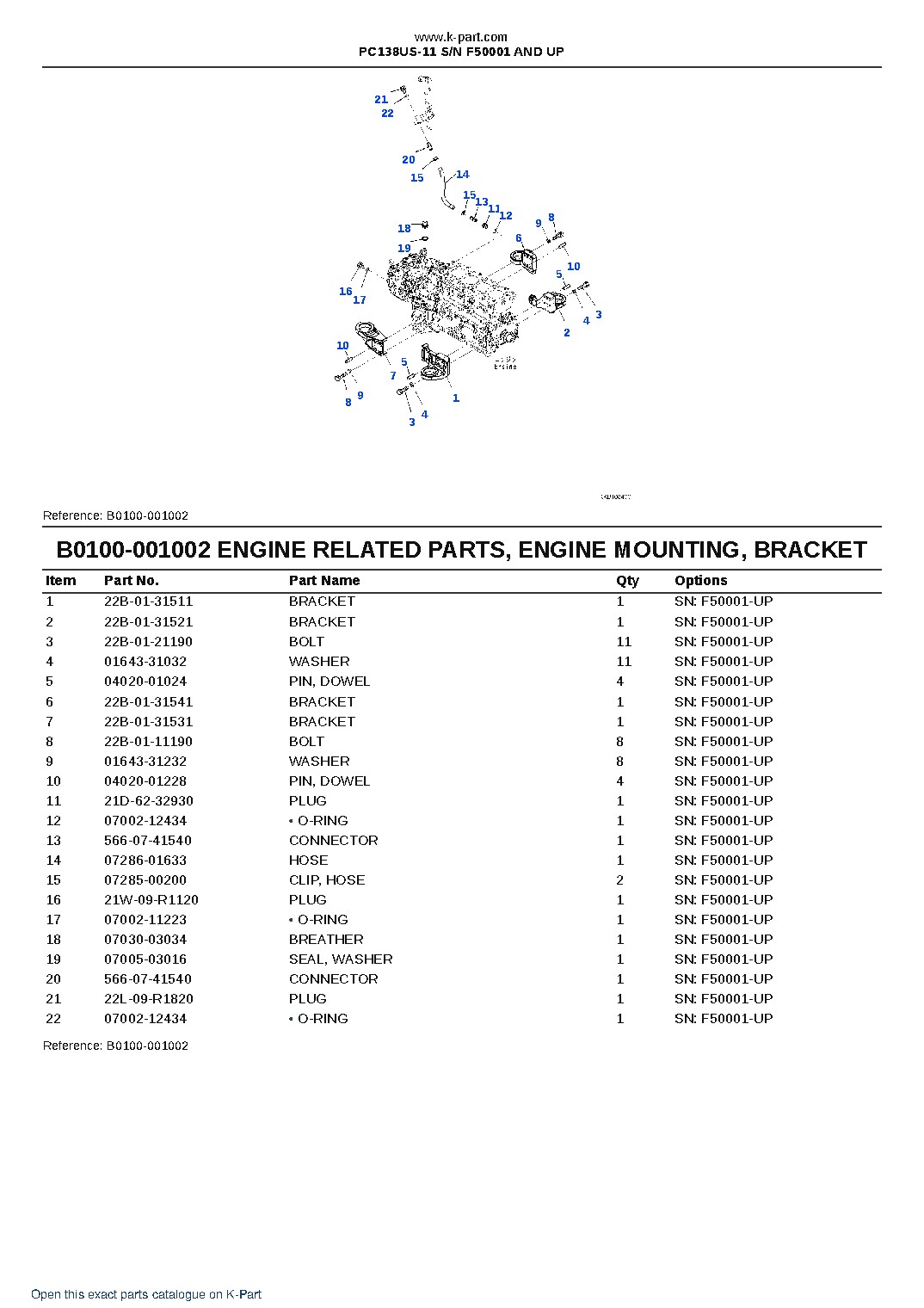 PC138US-11 S/N F50001 AND UP – sample page 3 PC138US-11 S/N F50001 AND UP – sample page 3