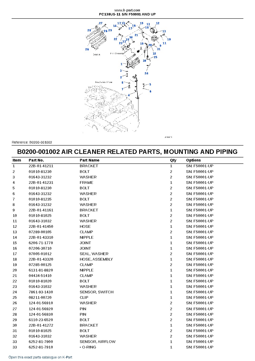 PC138US-11 S/N F50001 AND UP – sample page 6 PC138US-11 S/N F50001 AND UP – sample page 6