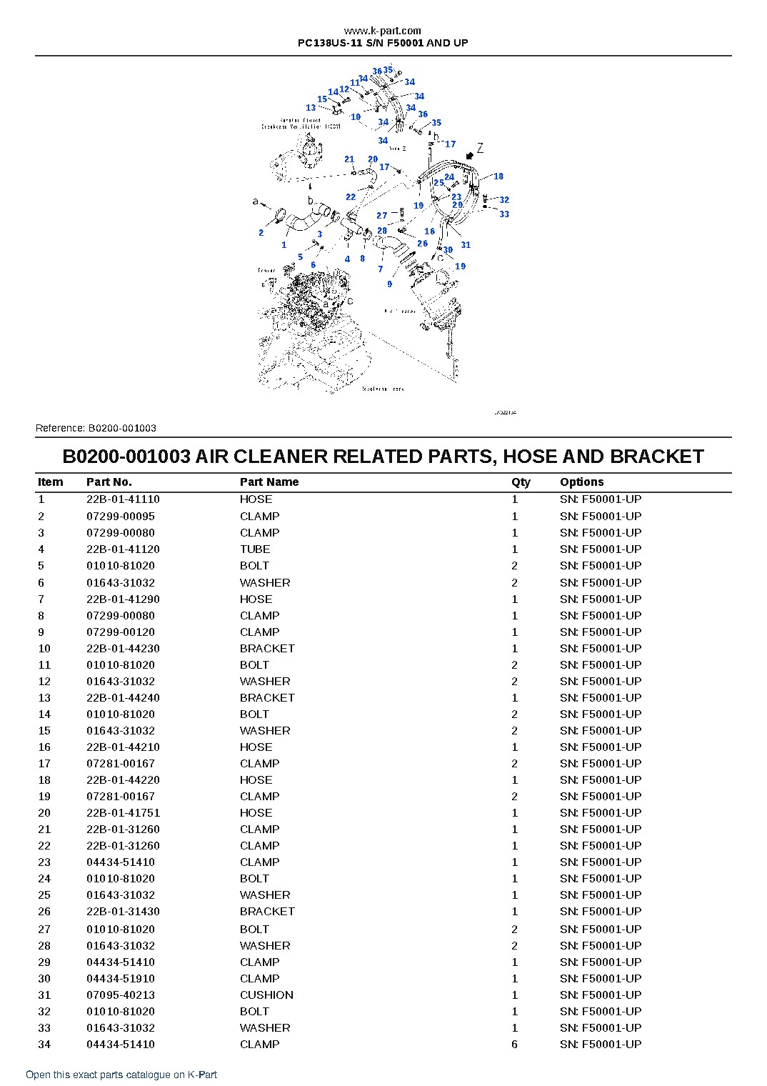 PC138US-11 S/N F50001 AND UP – sample page 8 PC138US-11 S/N F50001 AND UP – sample page 8