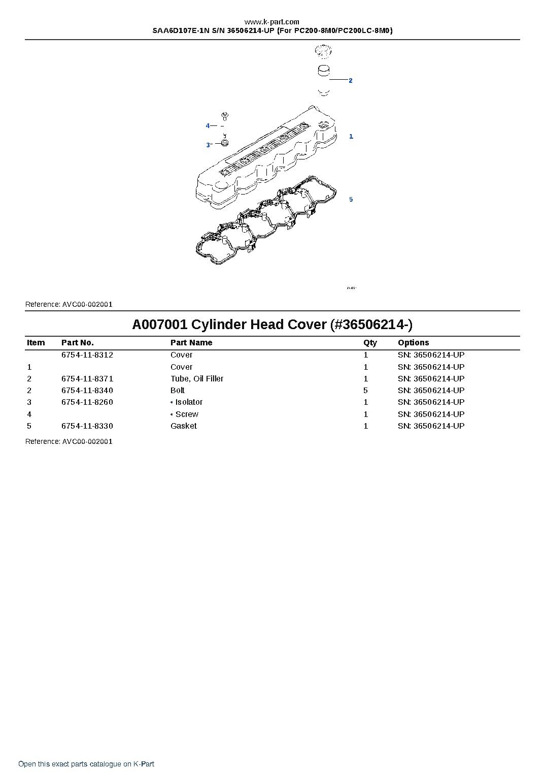 SAA6D107E-1N S/N 36506214-UP (For PC200-8M0/PC200LC-8M0) – sample page 6 SAA6D107E-1N S/N 36506214-UP (For PC200-8M0/PC200LC-8M0) – sample page 6
