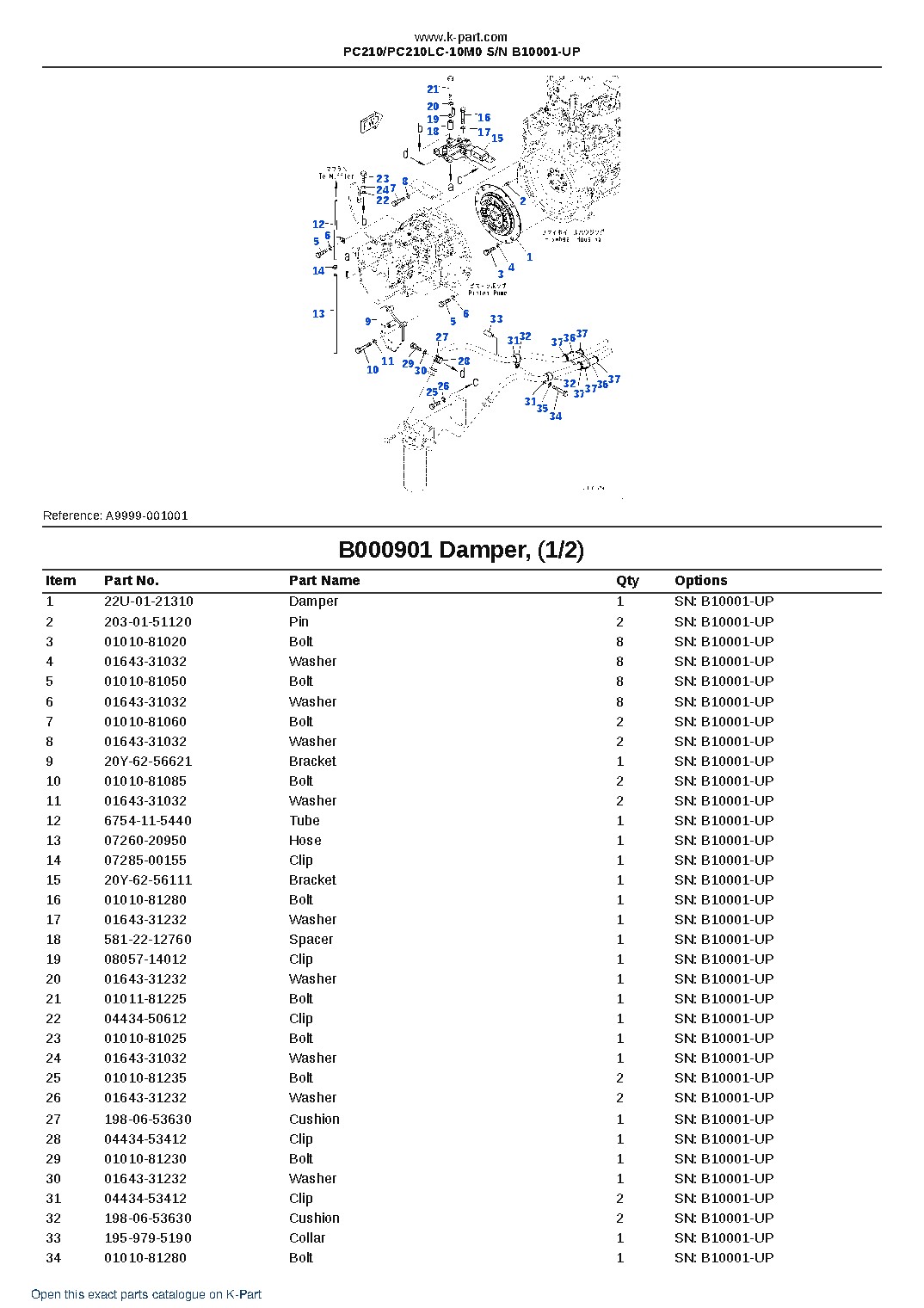 PC210/PC210LC-10M0 S/N B10001-UP – sample page 8 PC210/PC210LC-10M0 S/N B10001-UP – sample page 8