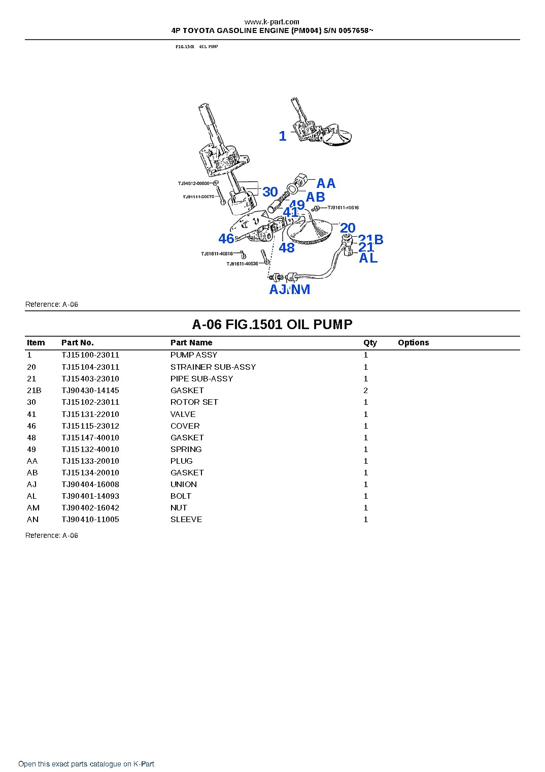 4P TOYOTA GASOLINE ENGINE (PM004) S/N 0057658~ – sample page 8 4P TOYOTA GASOLINE ENGINE (PM004) S/N 0057658~ – sample page 8