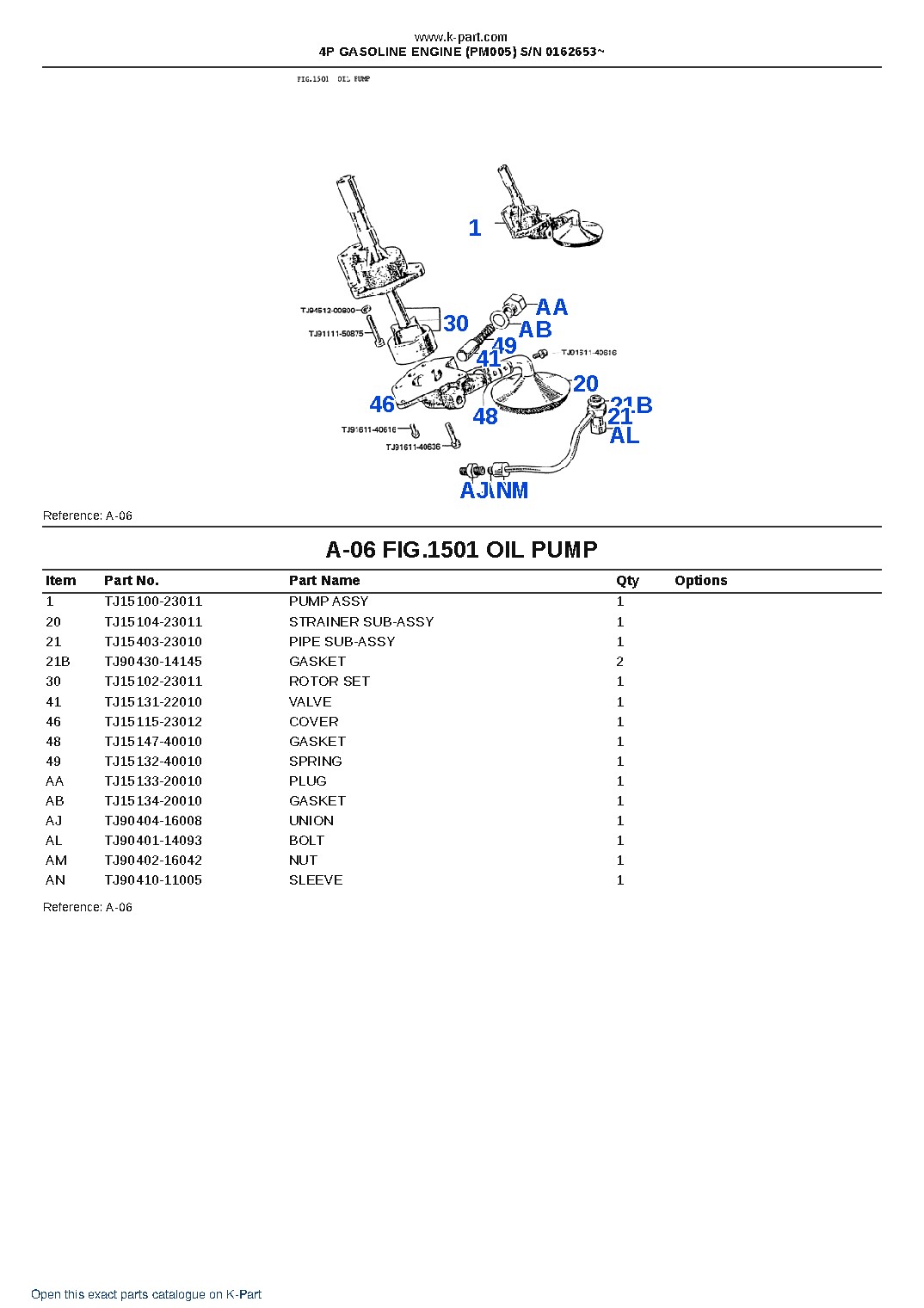 4P GASOLINE ENGINE (PM005) S/N 0162653~ – sample page 7 4P GASOLINE ENGINE (PM005) S/N 0162653~ – sample page 7