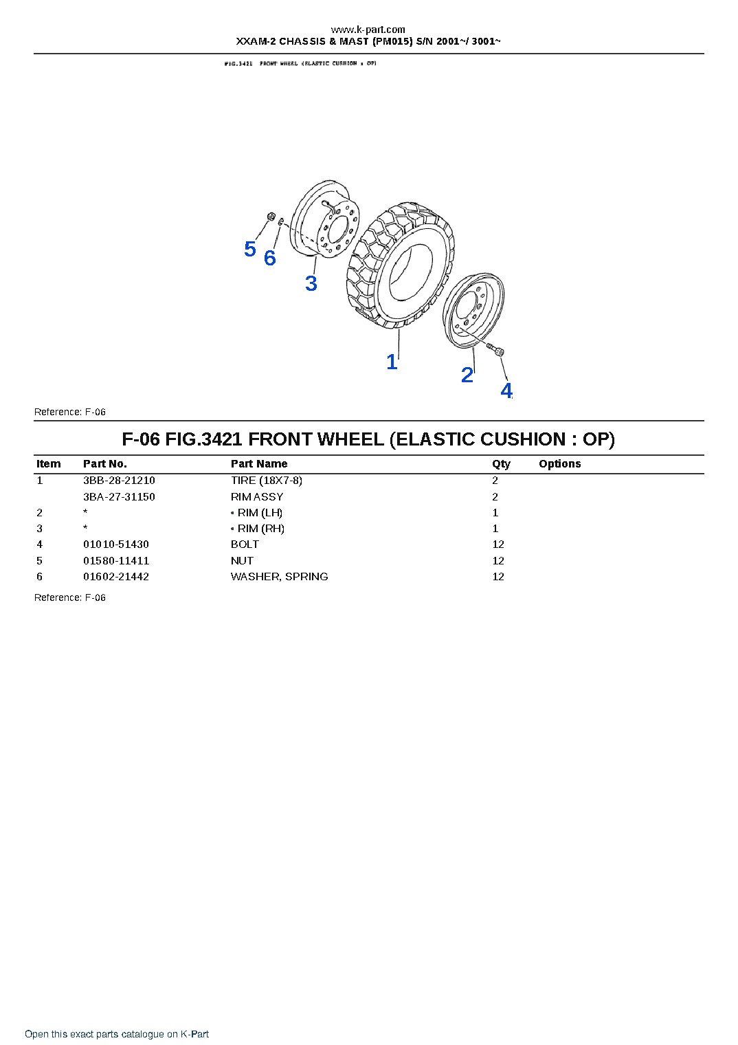XXAM-2 CHASSIS & MAST (PM015) S/N 2001~/ 3001~ – sample page 6