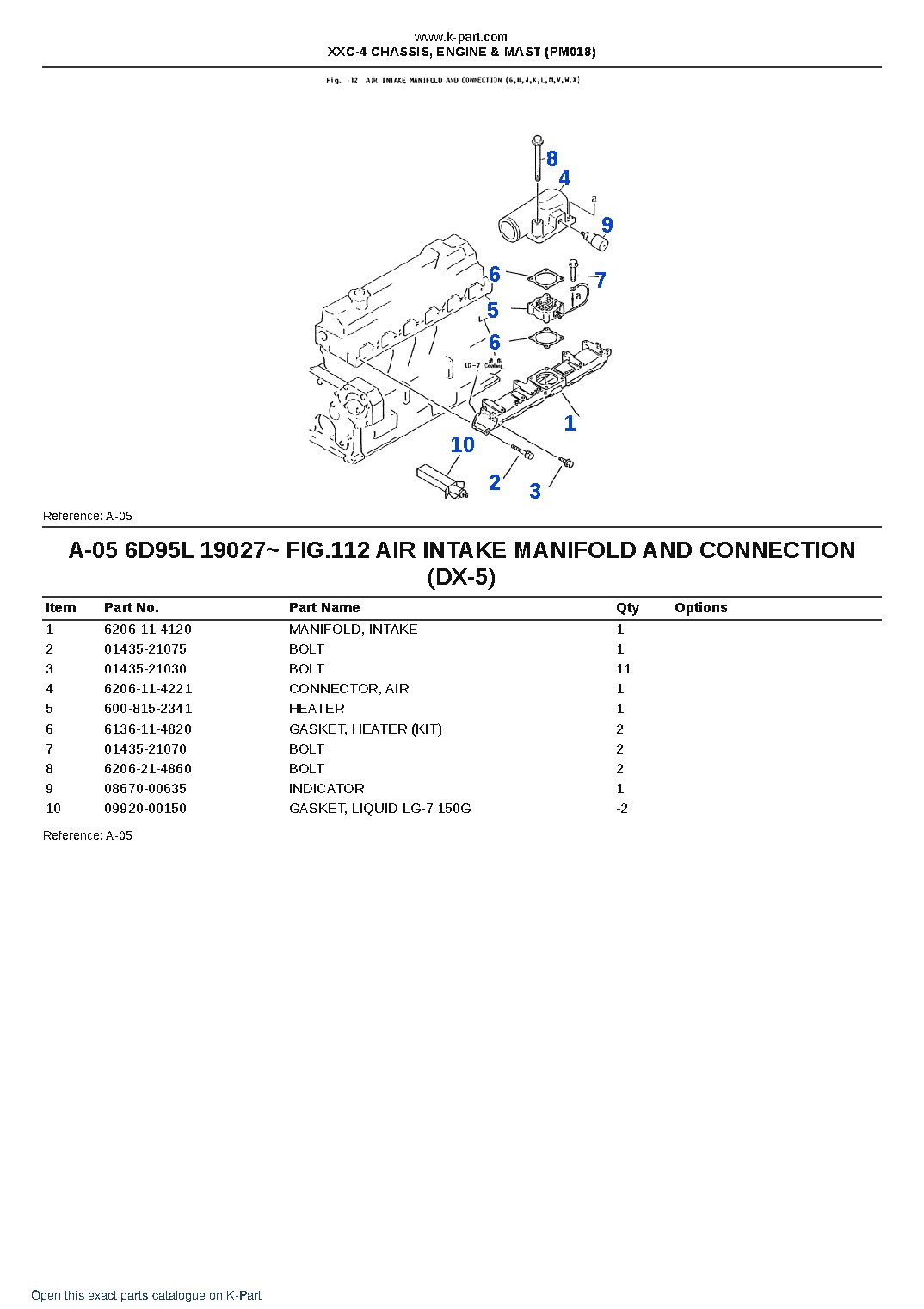 XXC-4 CHASSIS, ENGINE & MAST (PM018) – sample page 5 XXC-4 CHASSIS, ENGINE & MAST (PM018) – sample page 5