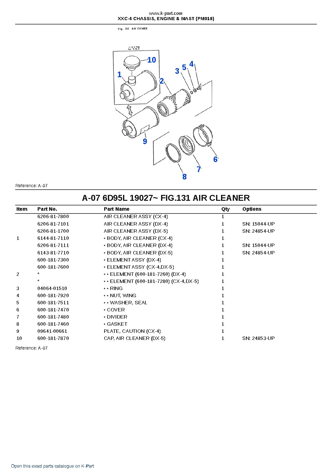 XXC-4 CHASSIS, ENGINE & MAST (PM018) – sample page 7 XXC-4 CHASSIS, ENGINE & MAST (PM018) – sample page 7