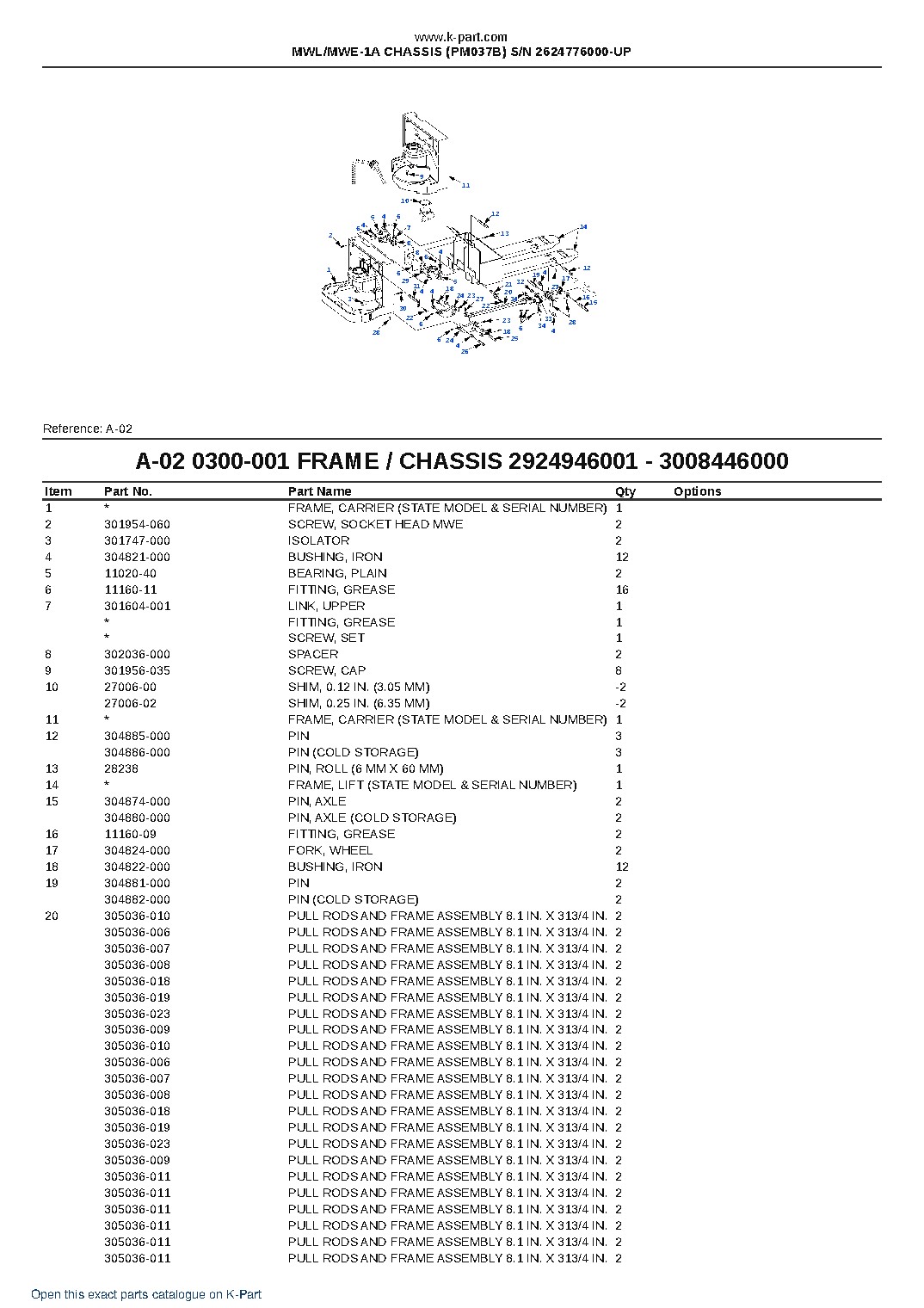 MWL/MWE-1A CHASSIS (PM037B) S/N 2624776000-UP – sample page 3 MWL/MWE-1A CHASSIS (PM037B) S/N 2624776000-UP – sample page 3