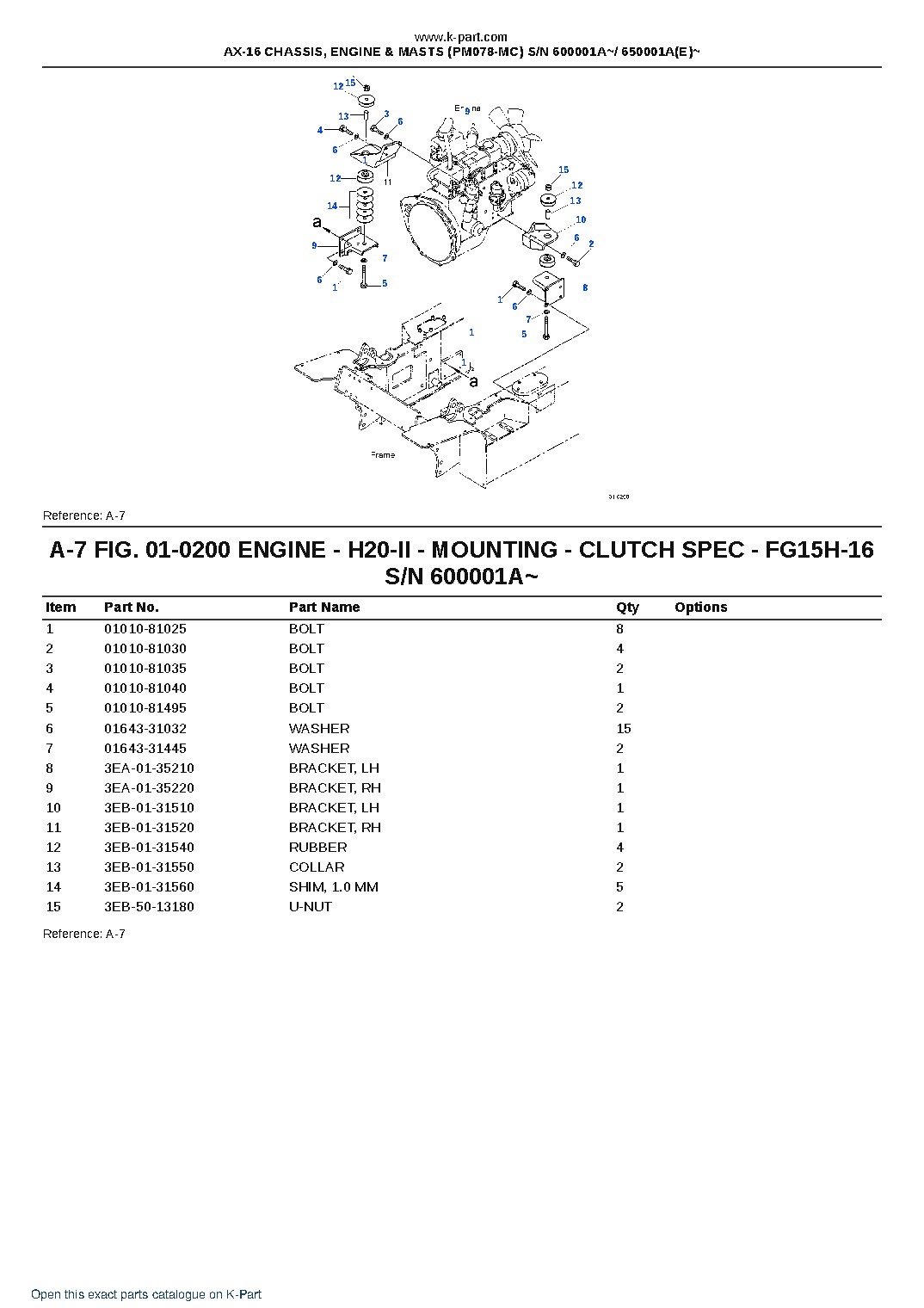AX-16 CHASSIS, ENGINE & MASTS (PM078-MC) S/N 600001A~/ 650001A(E)~ – sample page 4 AX-16 CHASSIS, ENGINE & MASTS (PM078-MC) S/N 600001A~/ 650001A(E)~ – sample page 4