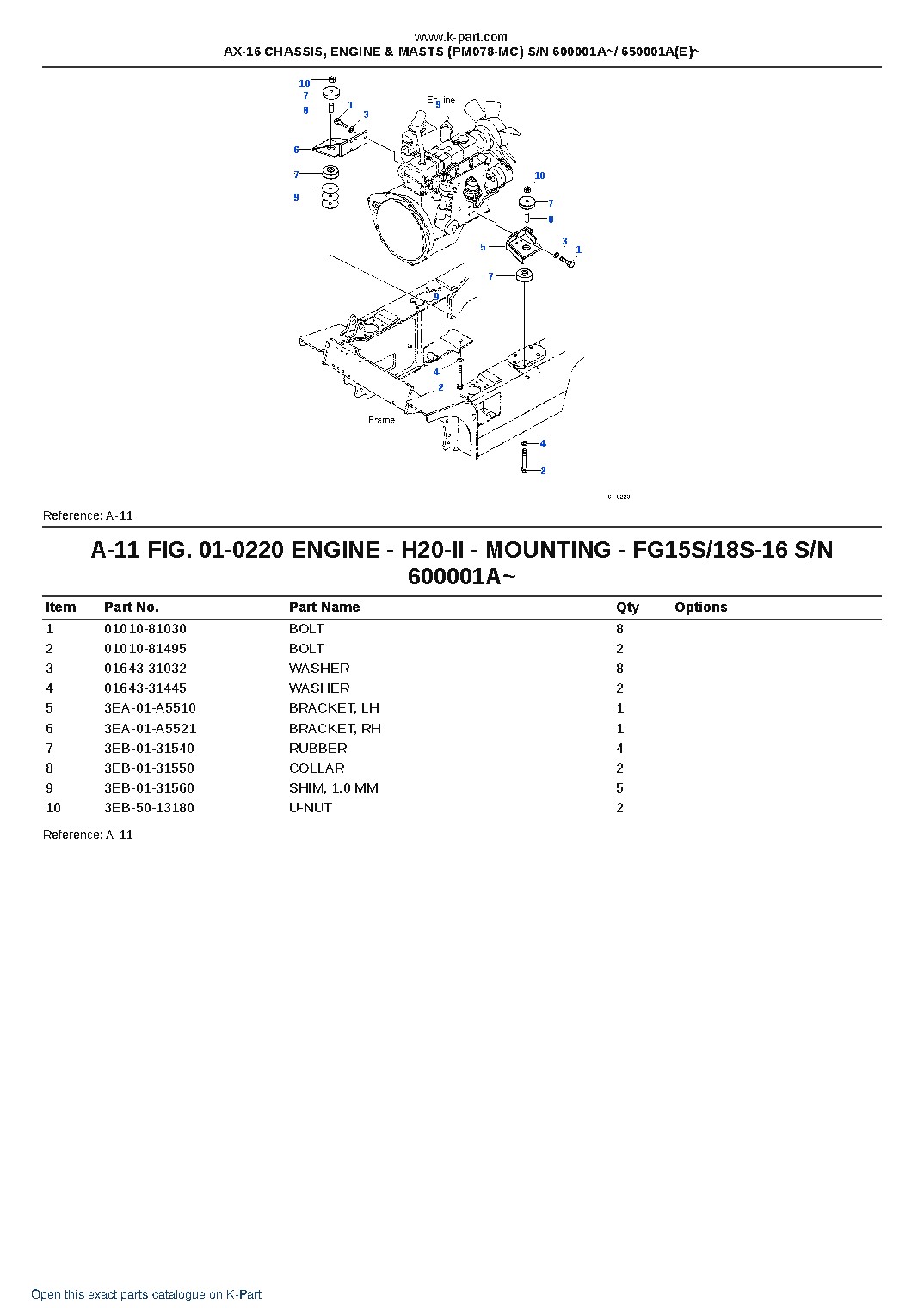 AX-16 CHASSIS, ENGINE & MASTS (PM078-MC) S/N 600001A~/ 650001A(E)~ – sample page 6 AX-16 CHASSIS, ENGINE & MASTS (PM078-MC) S/N 600001A~/ 650001A(E)~ – sample page 6