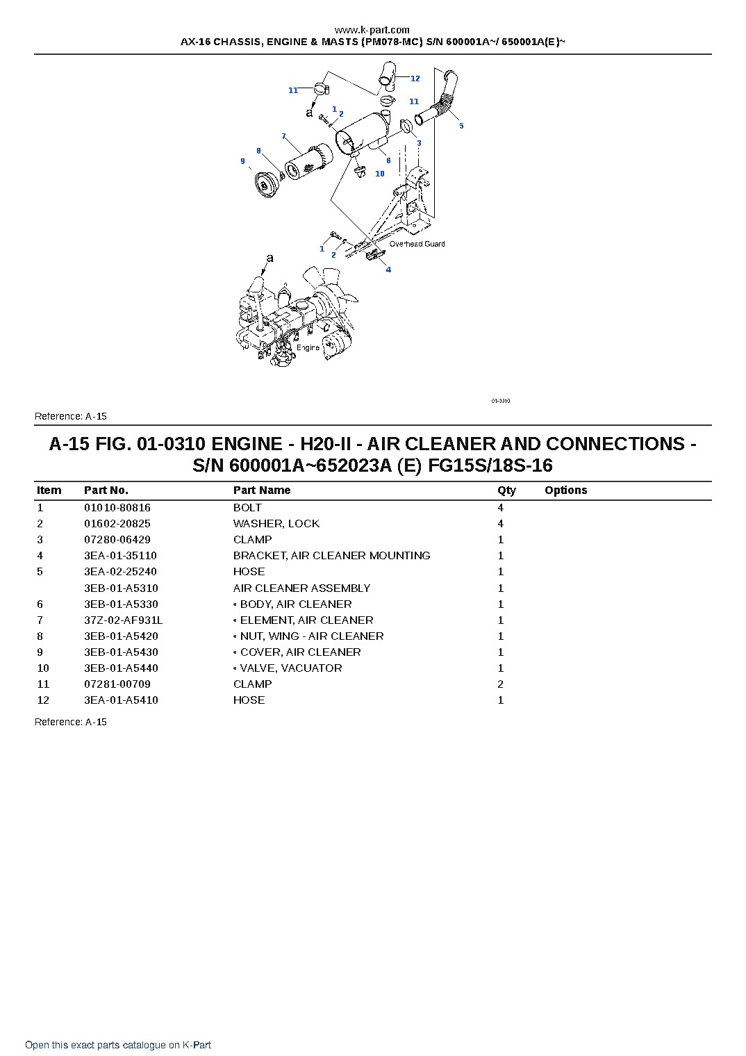 AX-16 CHASSIS, ENGINE & MASTS (PM078-MC) S/N 600001A~/ 650001A(E)~ – sample page 8 AX-16 CHASSIS, ENGINE & MASTS (PM078-MC) S/N 600001A~/ 650001A(E)~ – sample page 8